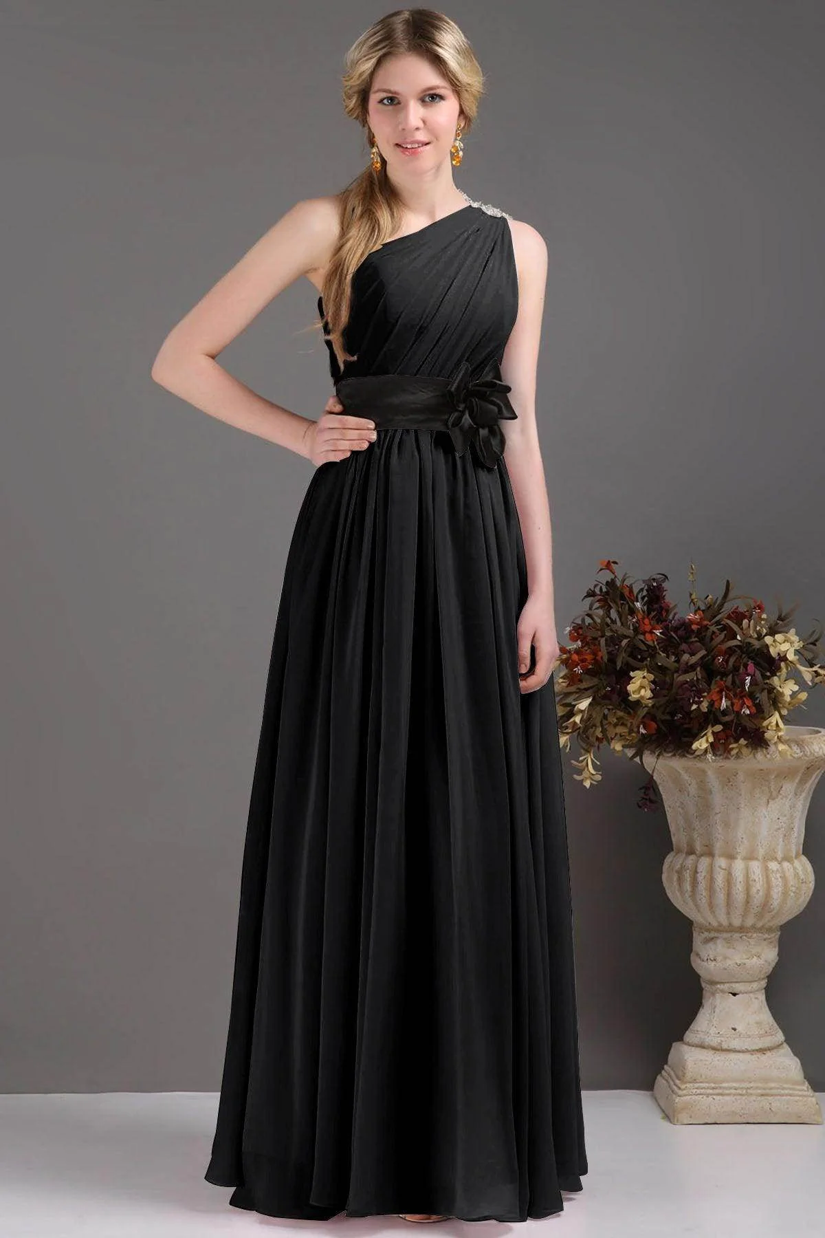 Sheath-Column Floor Length Bridesmaids Dress COSF14001