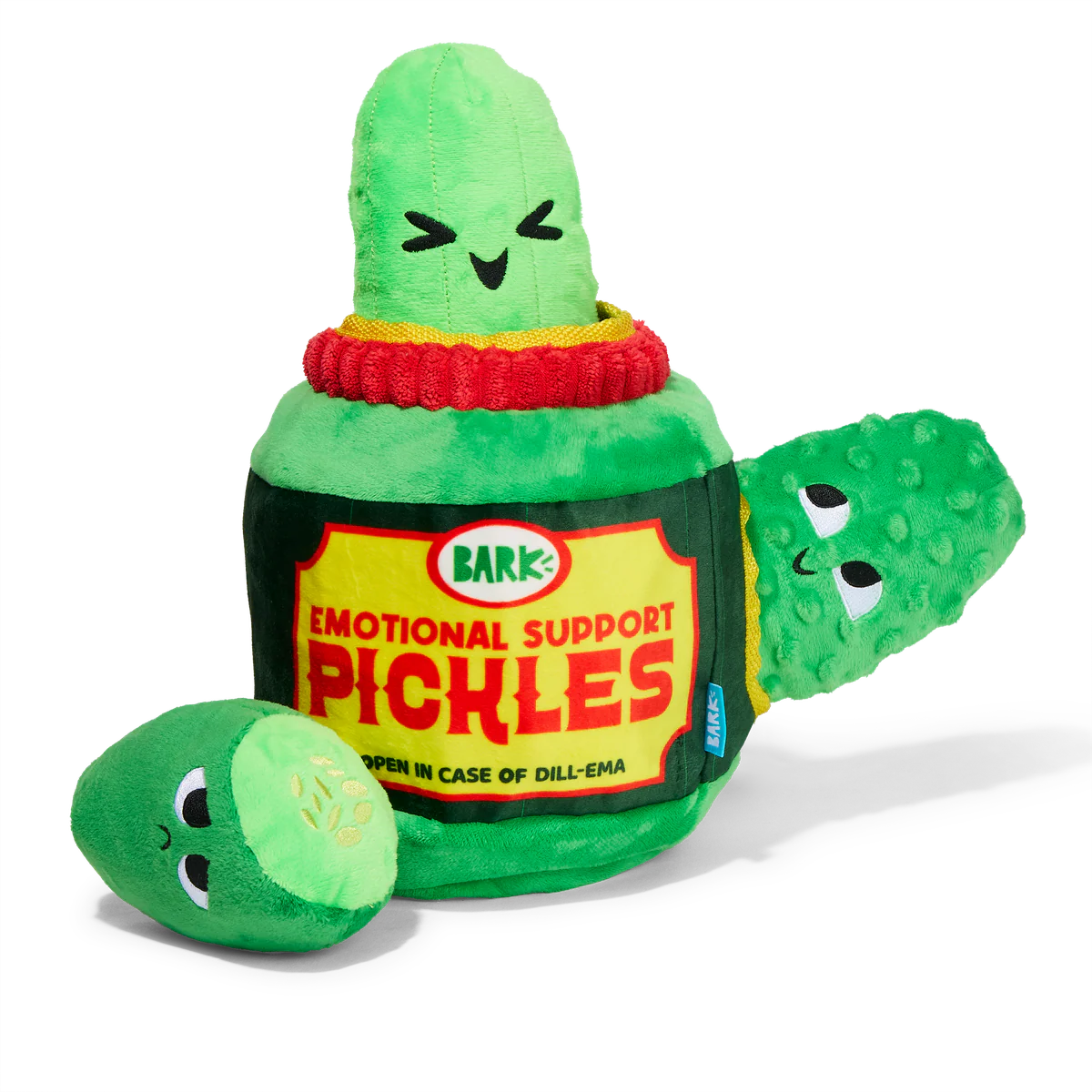 Dill-Emma Squad Pickle Plush Multi-Part + Extra-Large Dog Toy