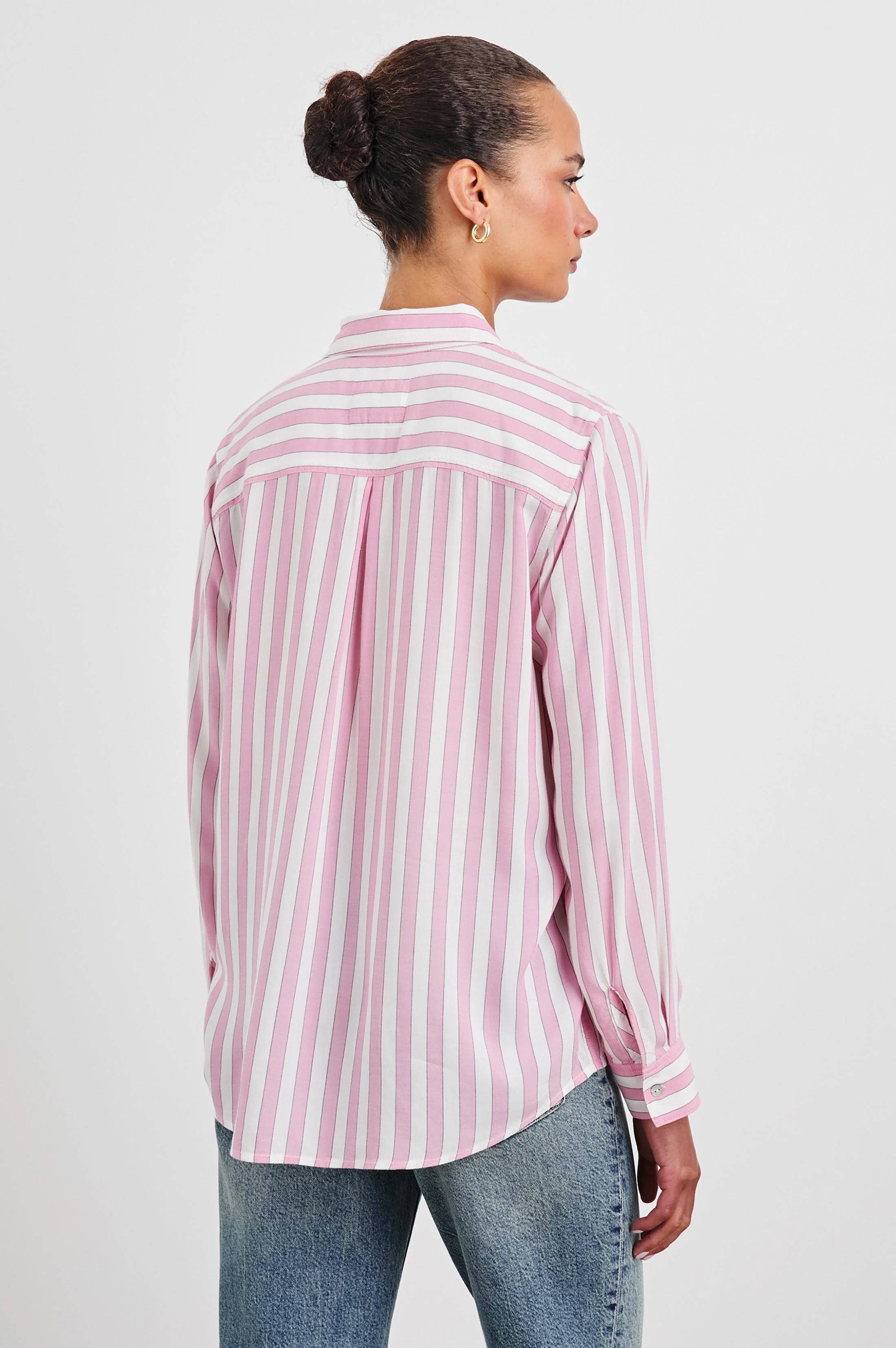 Wren Shirt - Rose Bloom Stripe