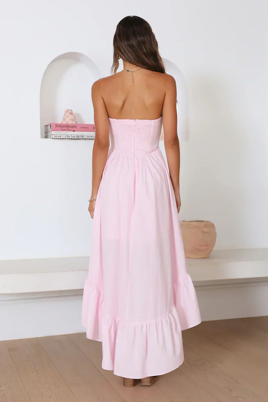 Love In The Summer Maxi Dress Pink - luluinthesky
