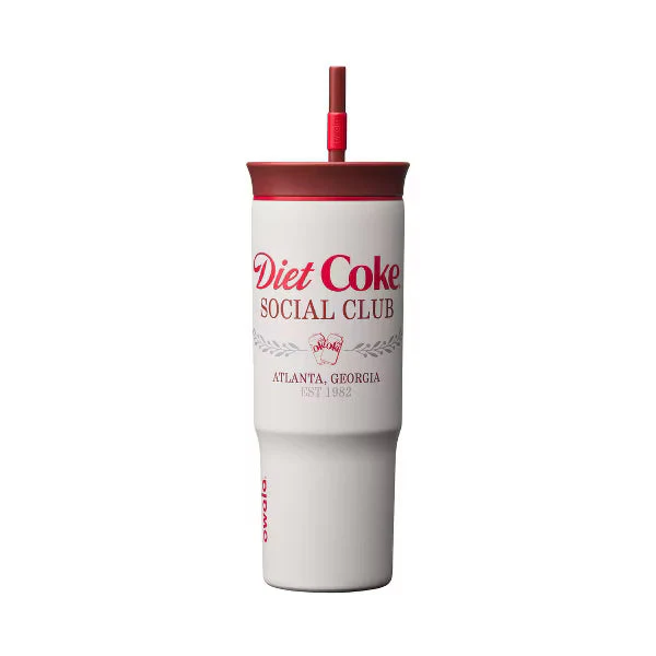 Owala 24oz Special Edition Diet Coke Stainless Steel Straw Tumbler - Classic Diet Coke - luluinthesky