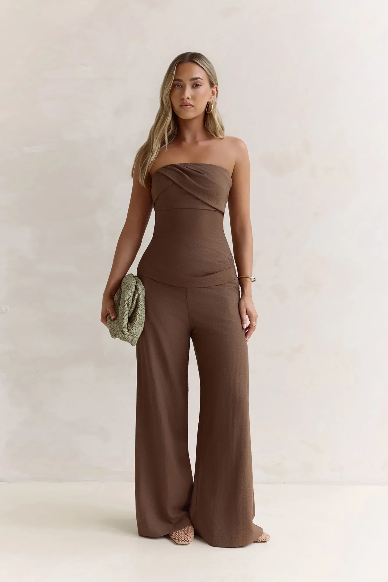 Laidback Lover Strapless Set Brown
