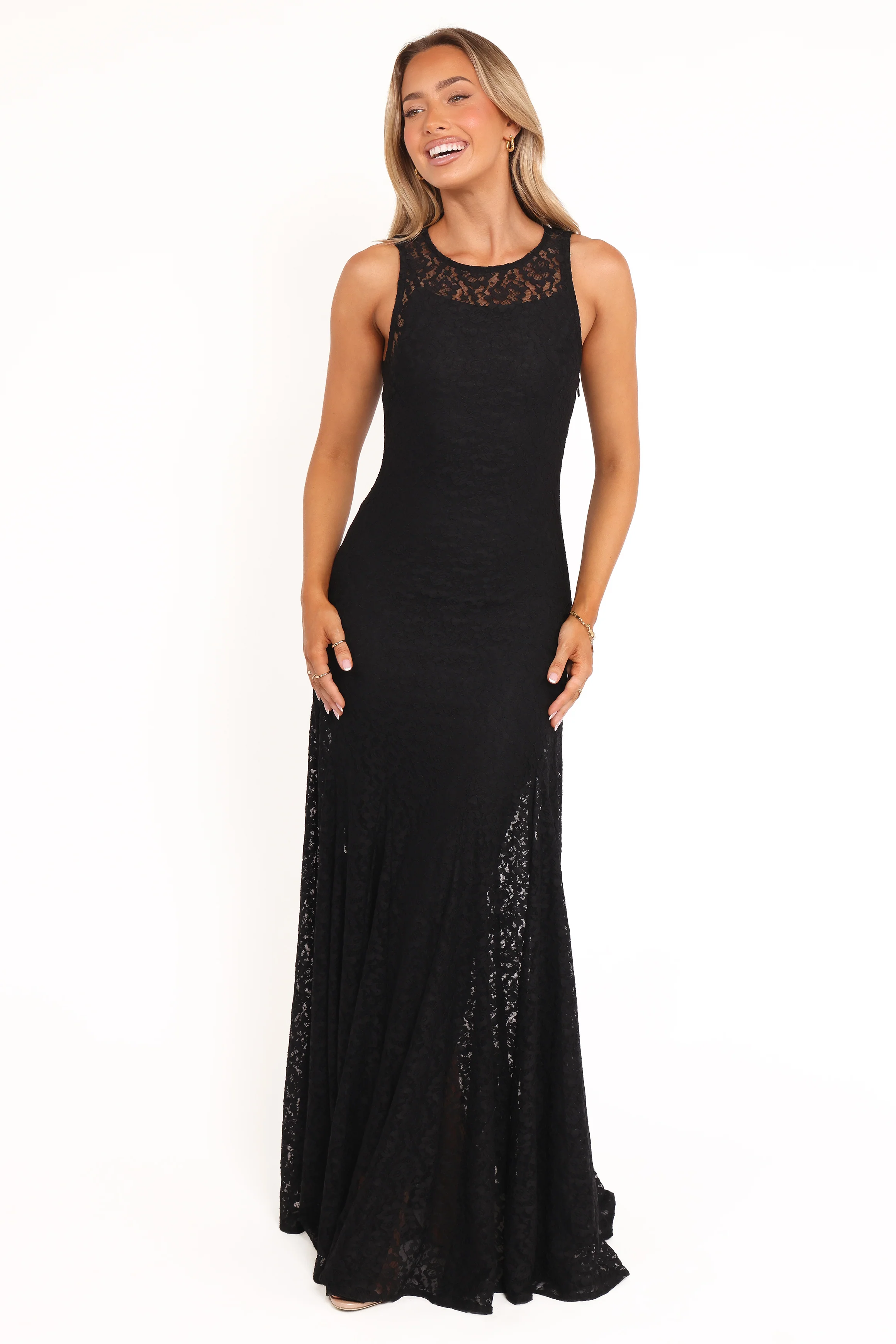 Keani Maxi Dress - Black Lace
