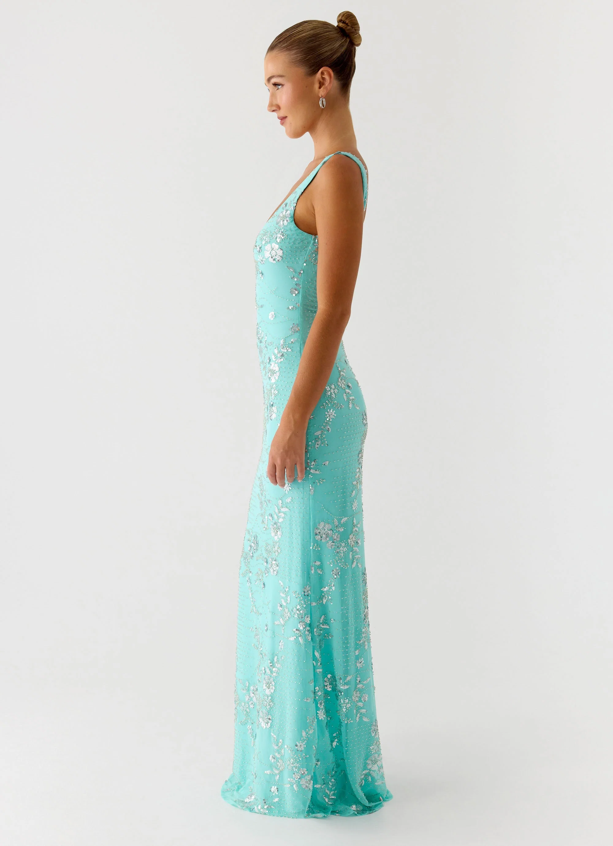 Silvana Maxi Dress - Aqua