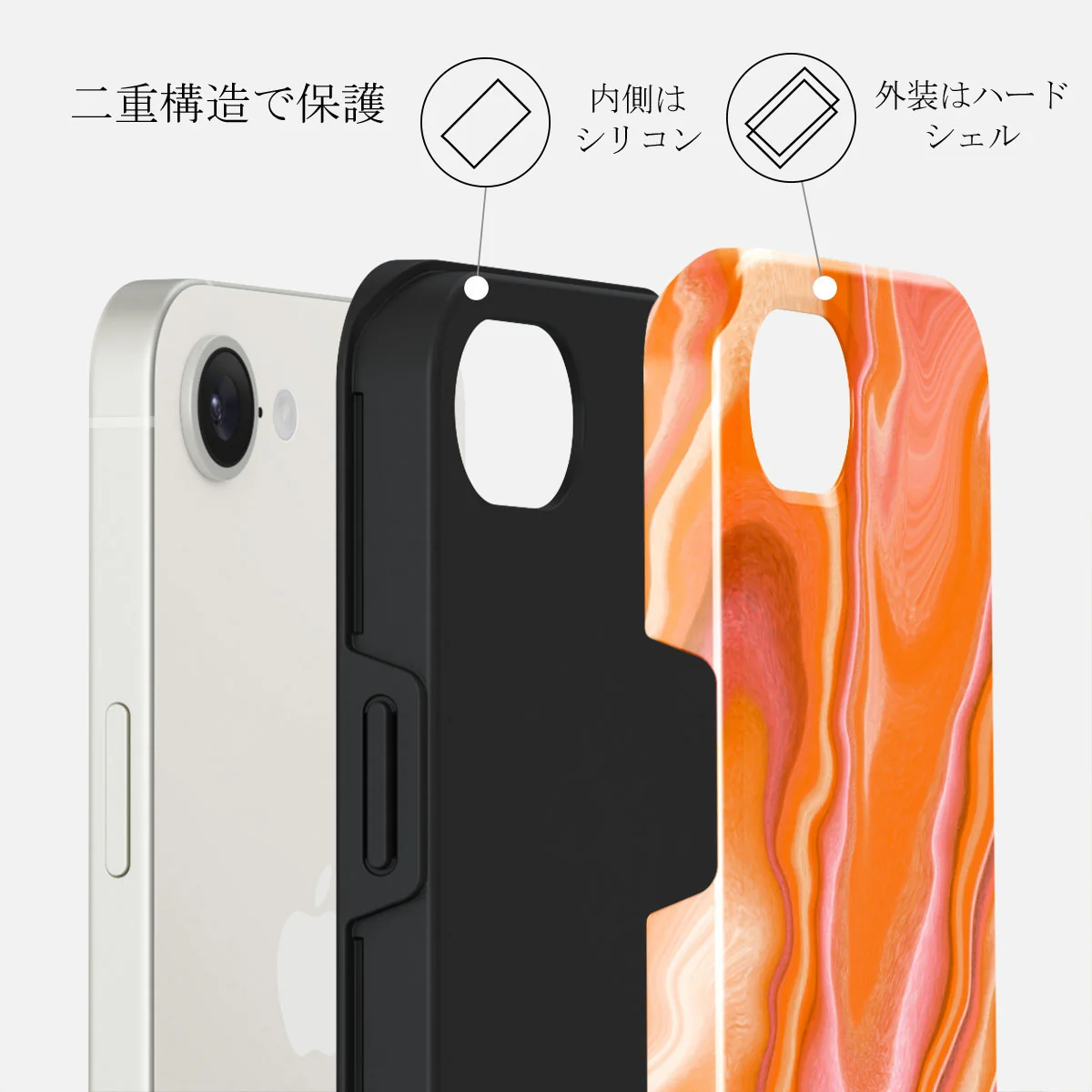 Retro Glow - iPhone 16e ケース