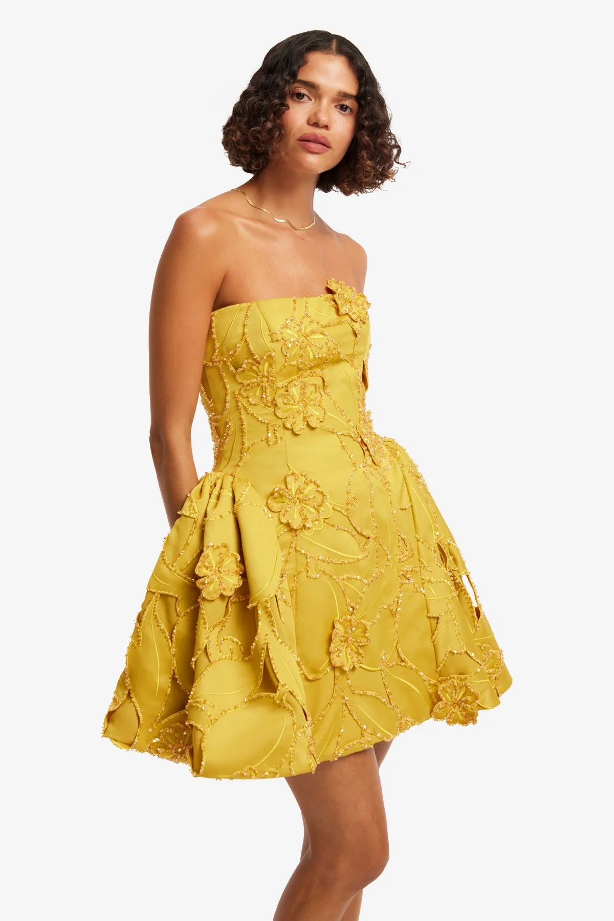 Lena Embellished Bustier Mini Dress - Opulence