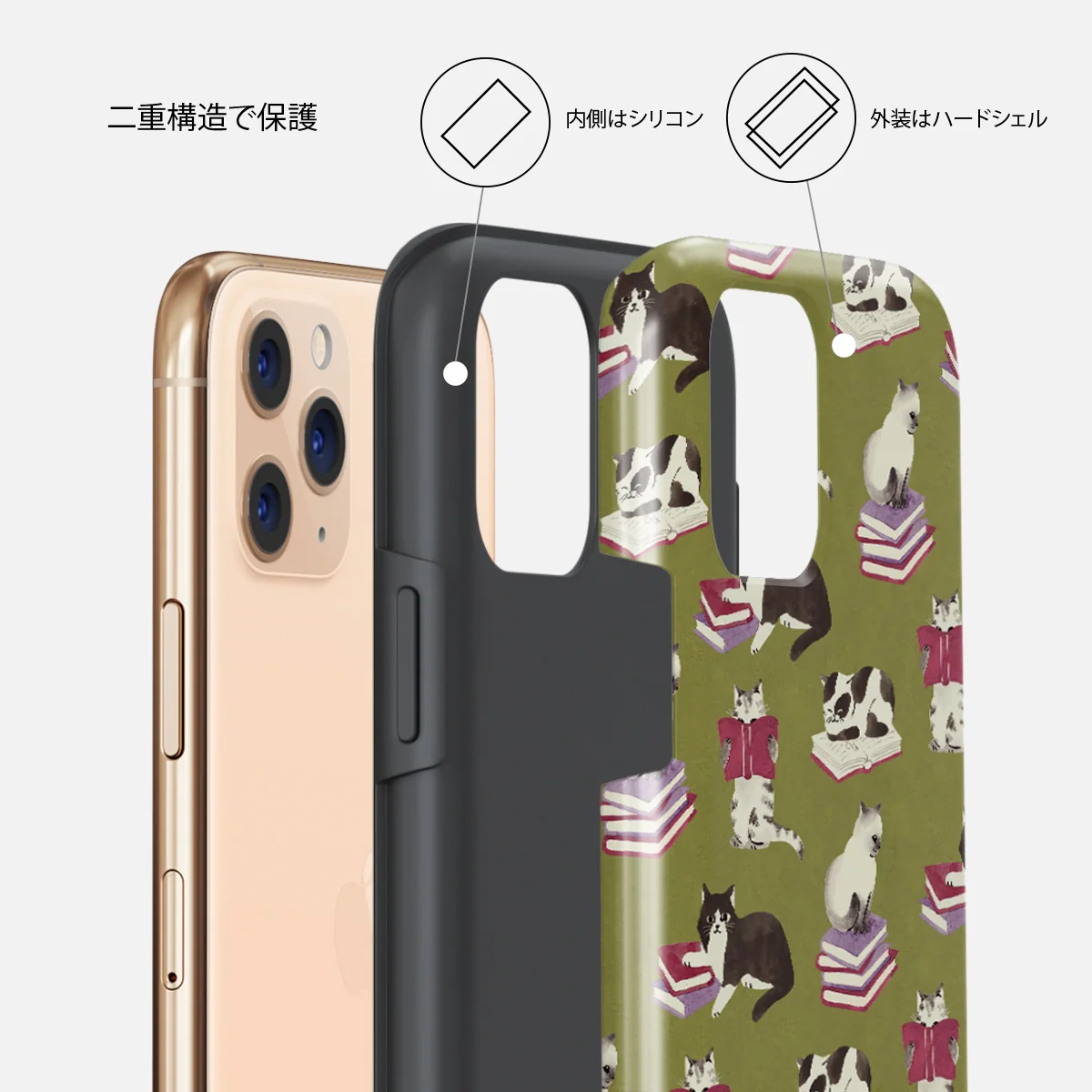 Curious Cat - iPhone 11 Pro ケース