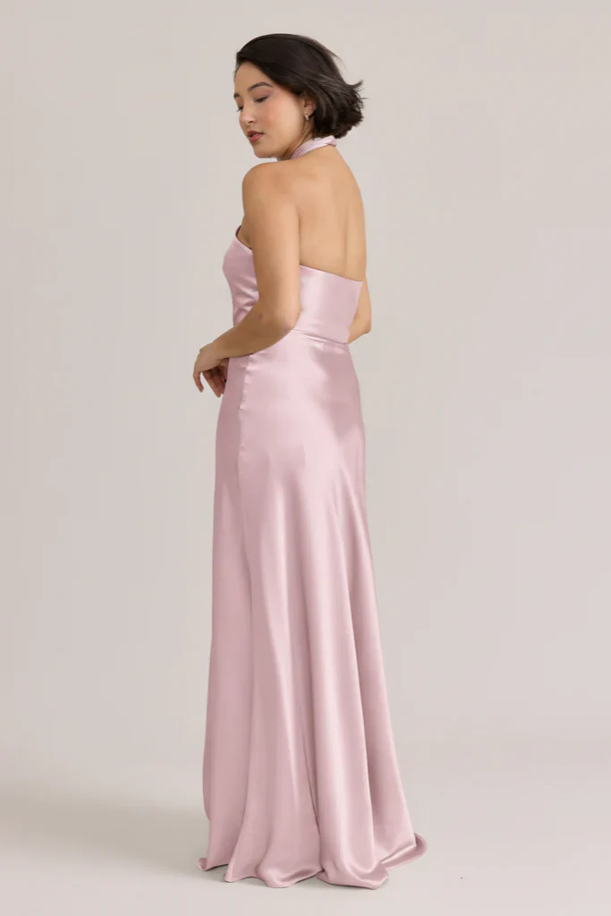Ellapink Satin Dress | Ready To Ship | Perfect Pink
