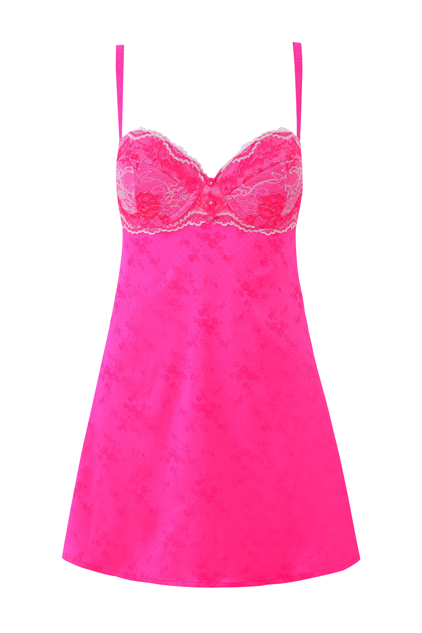 Amaya Slip Dress - Neon Pink