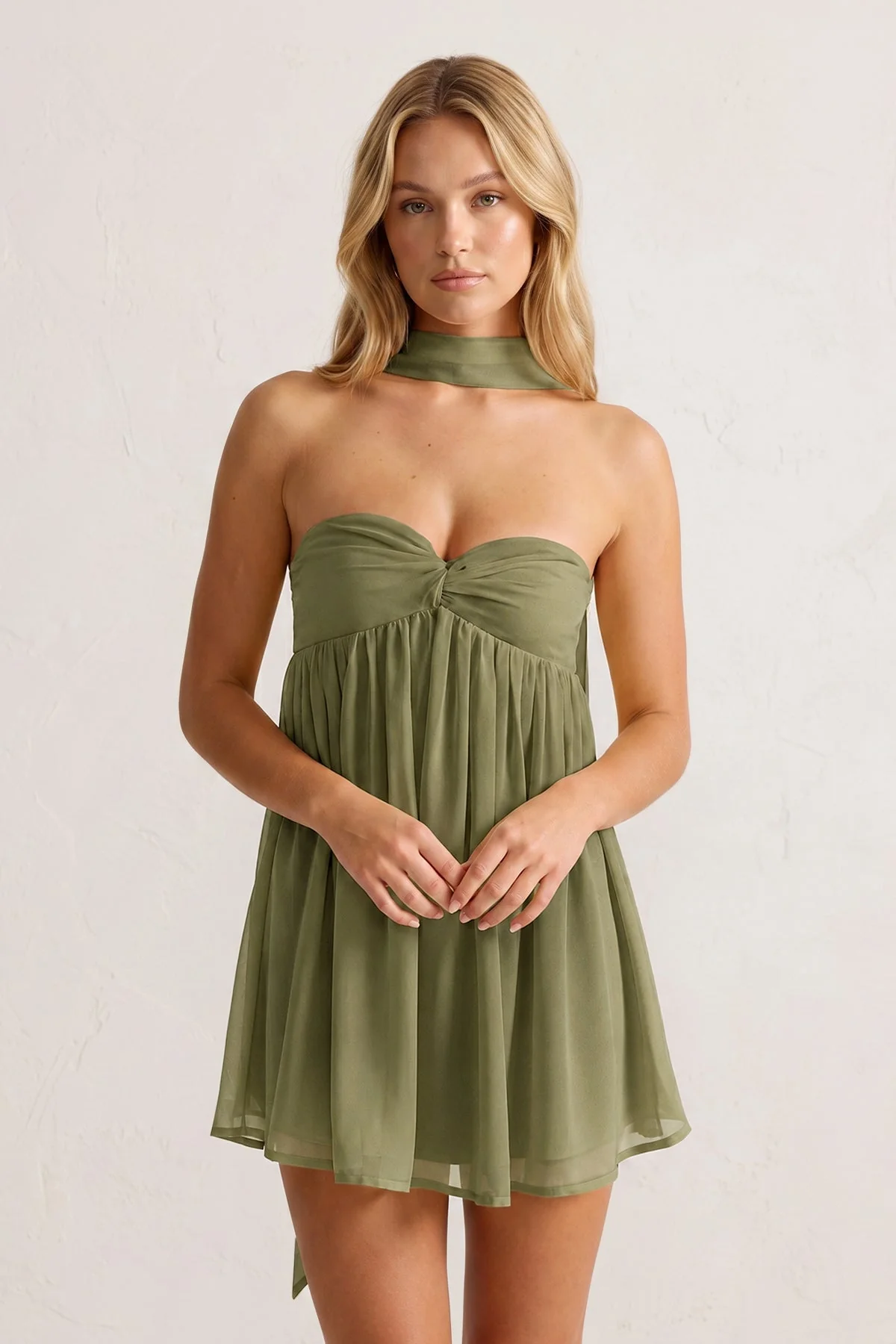 Sweetheart Ruched A-Line Chiffon Homecoming Dress