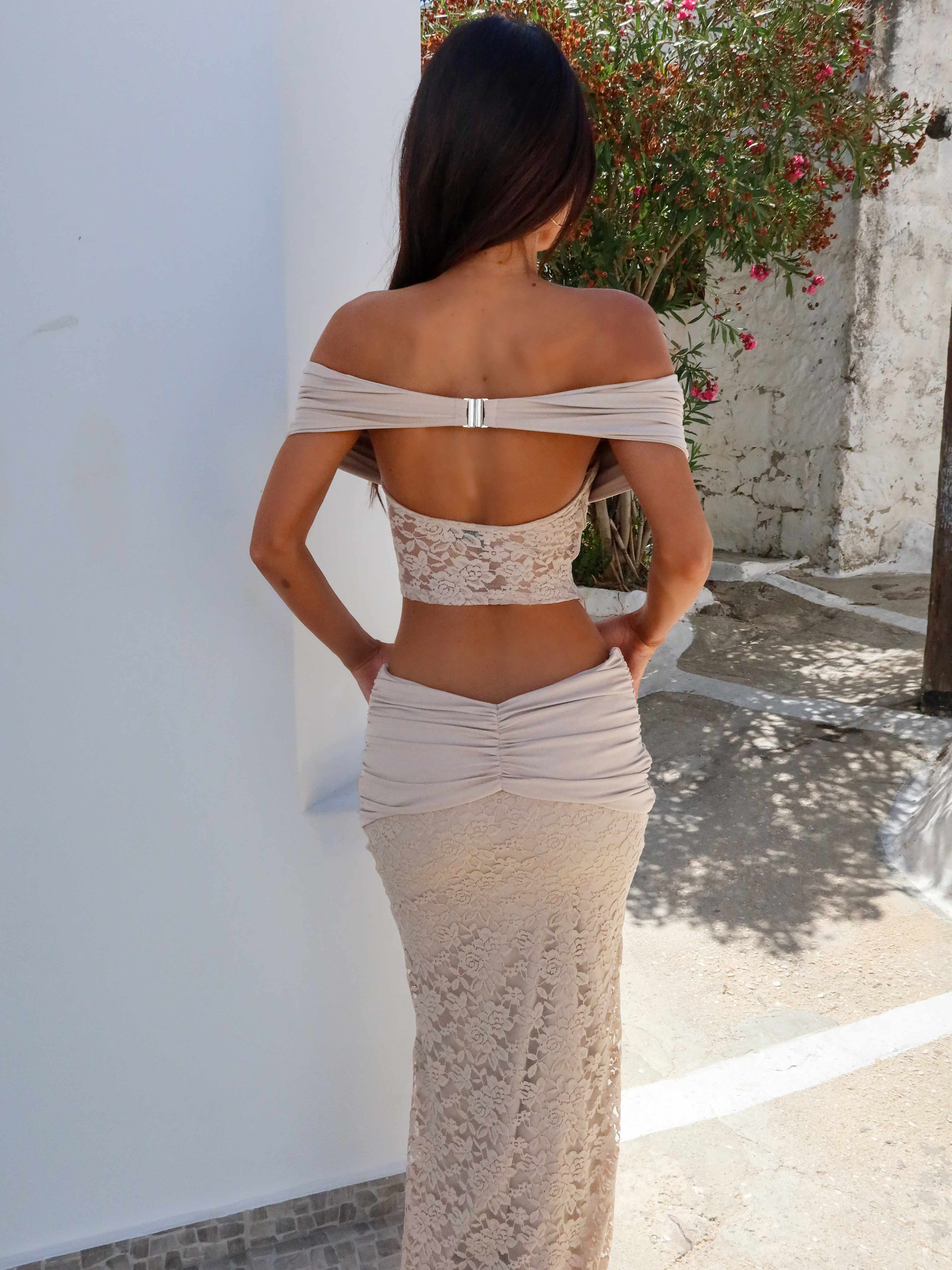 MILLER MAXI SKIRT BEIGE