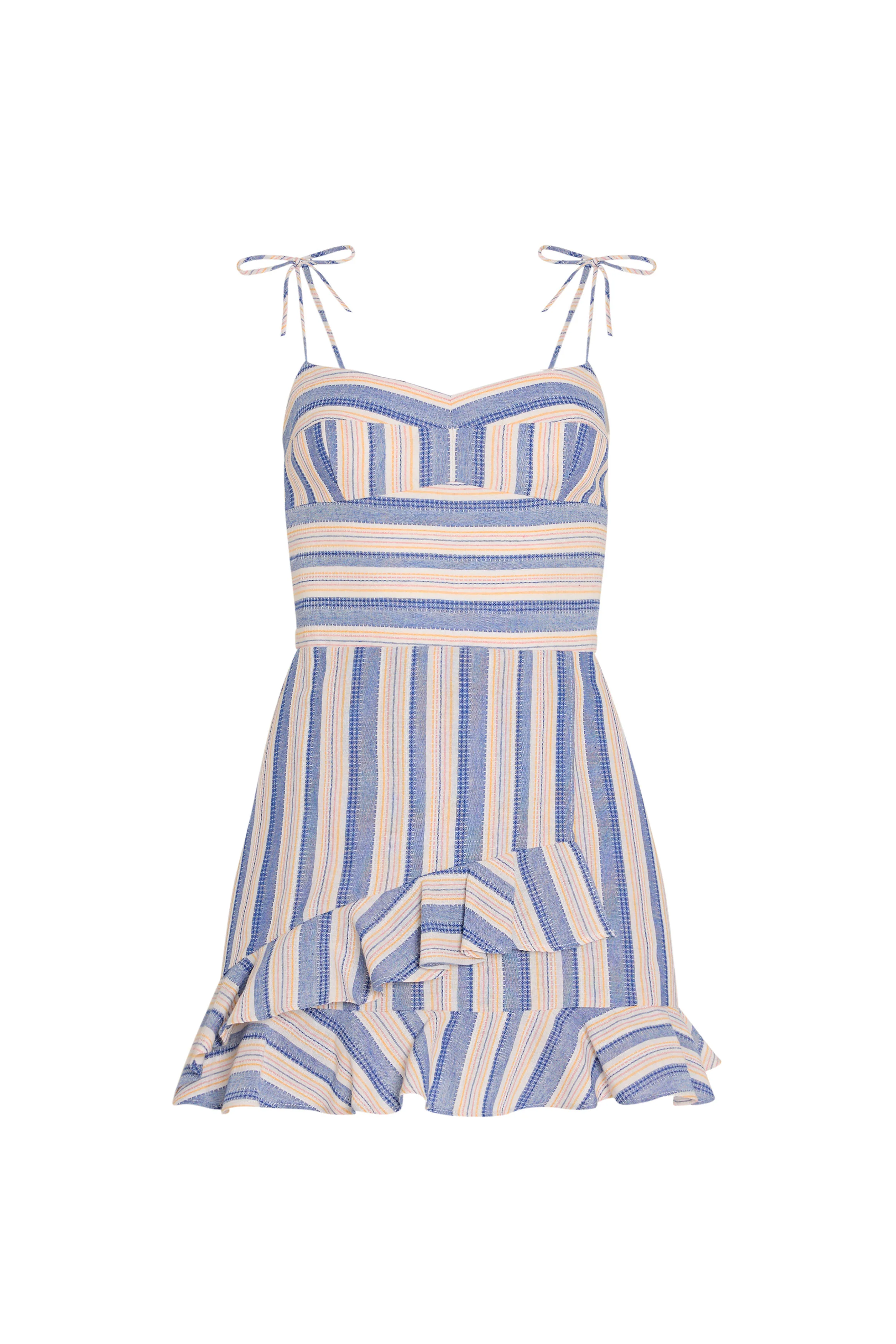 Magnolia Romper in Myers Stripe