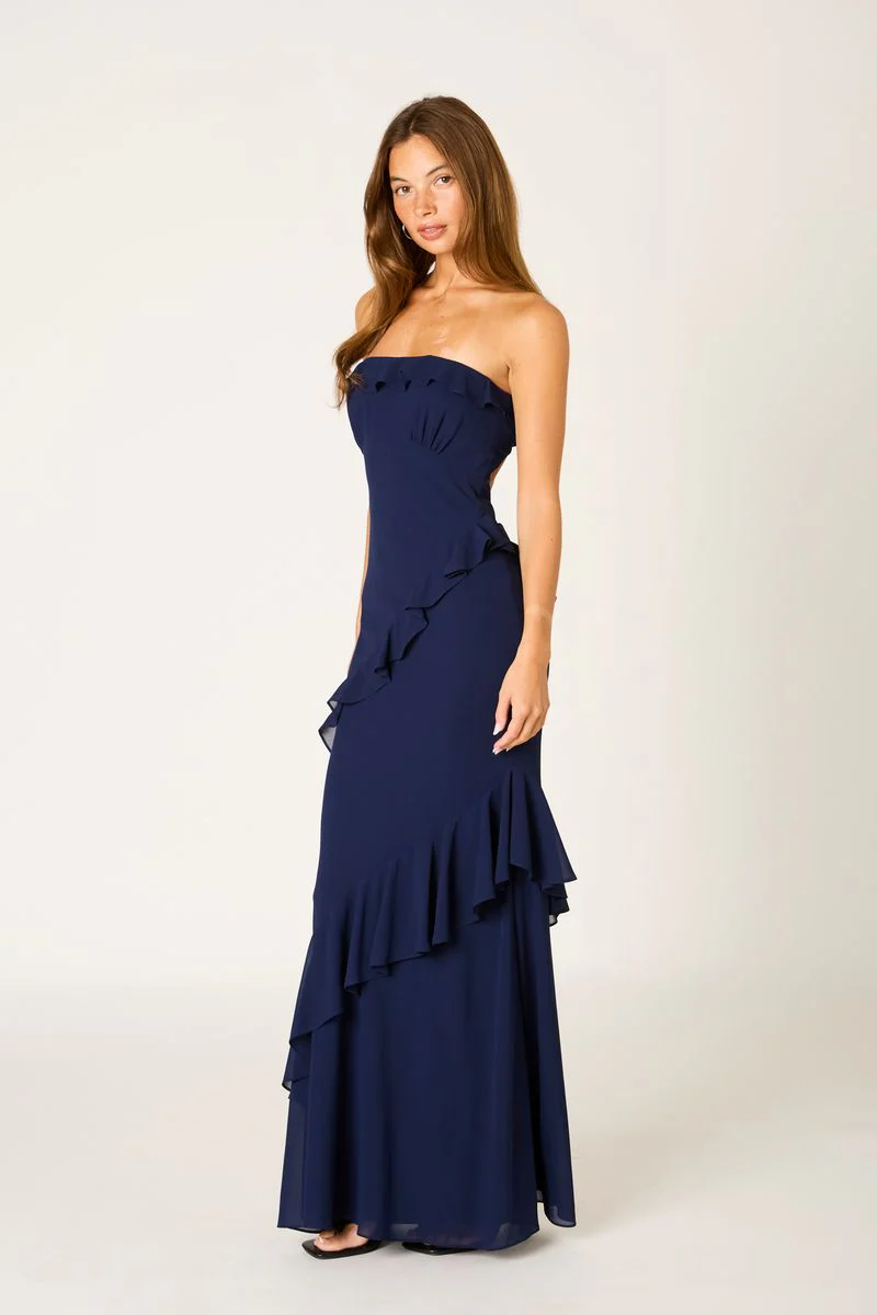 Cascade Ruffle Gown