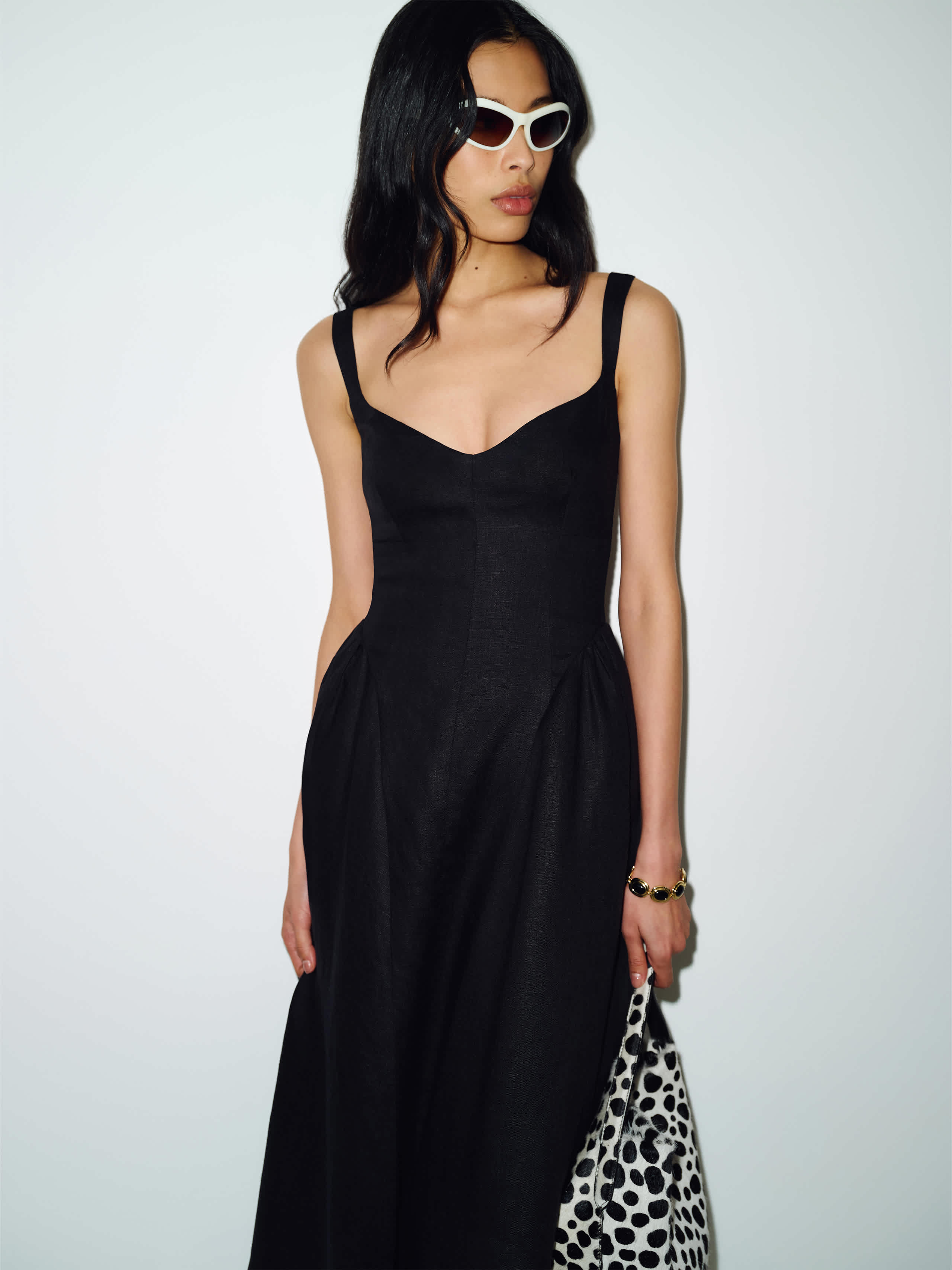 Petites Birdie Linen Dress
