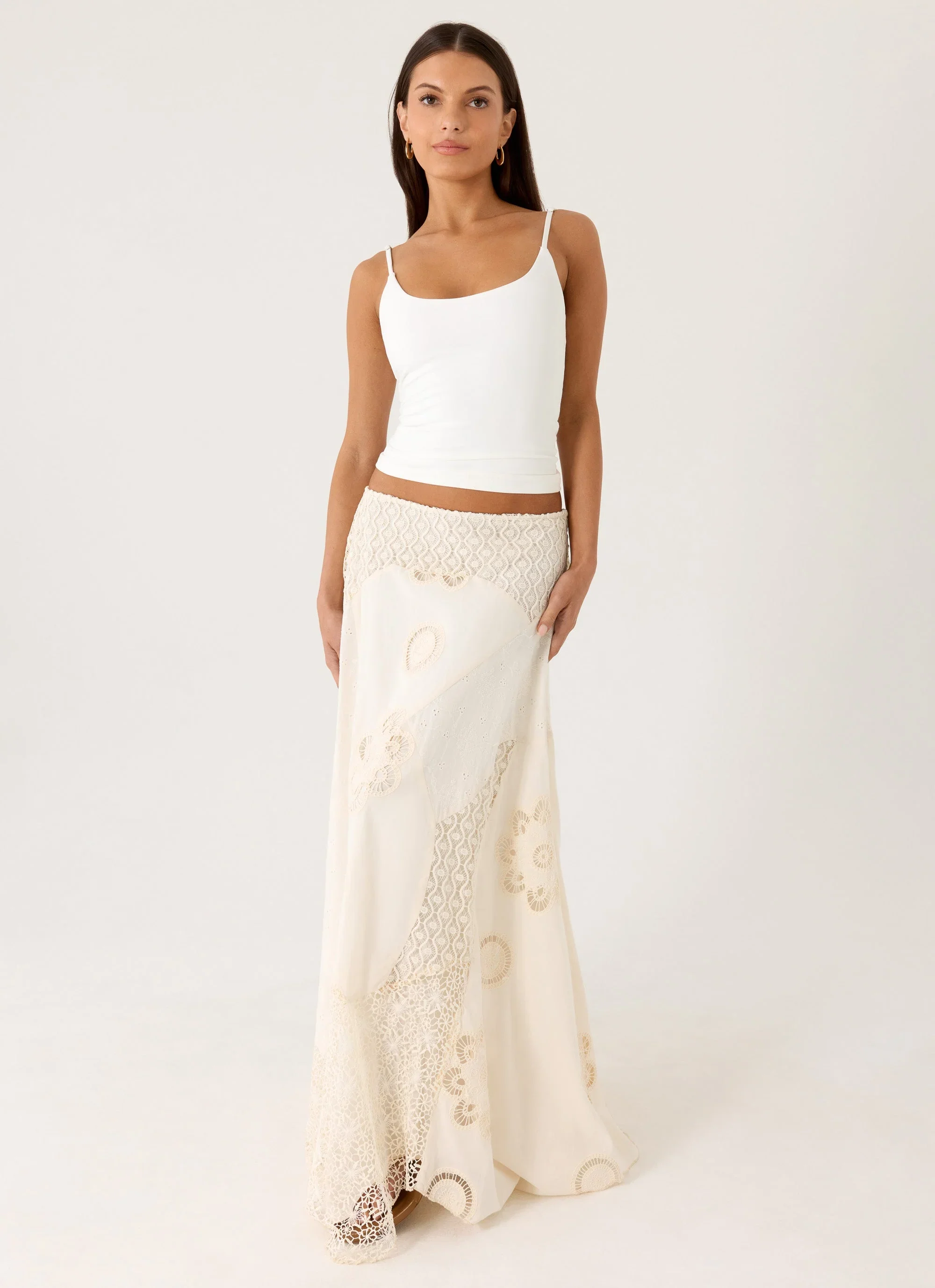 Marzia Maxi Skirt - Ivory