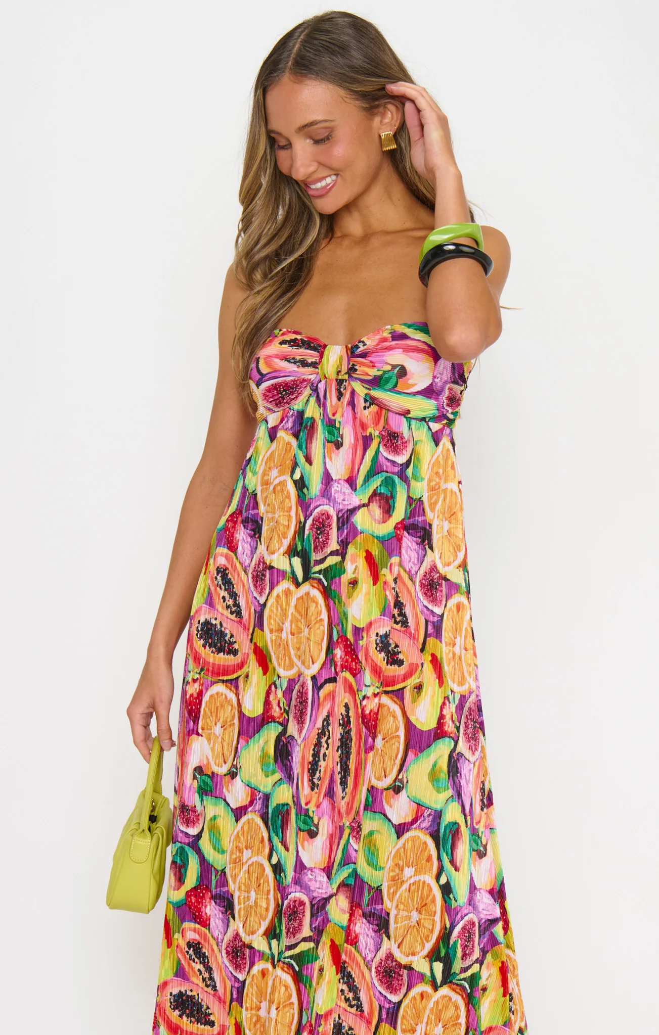 Kaya Maxi Dress ~ Fruit Slices