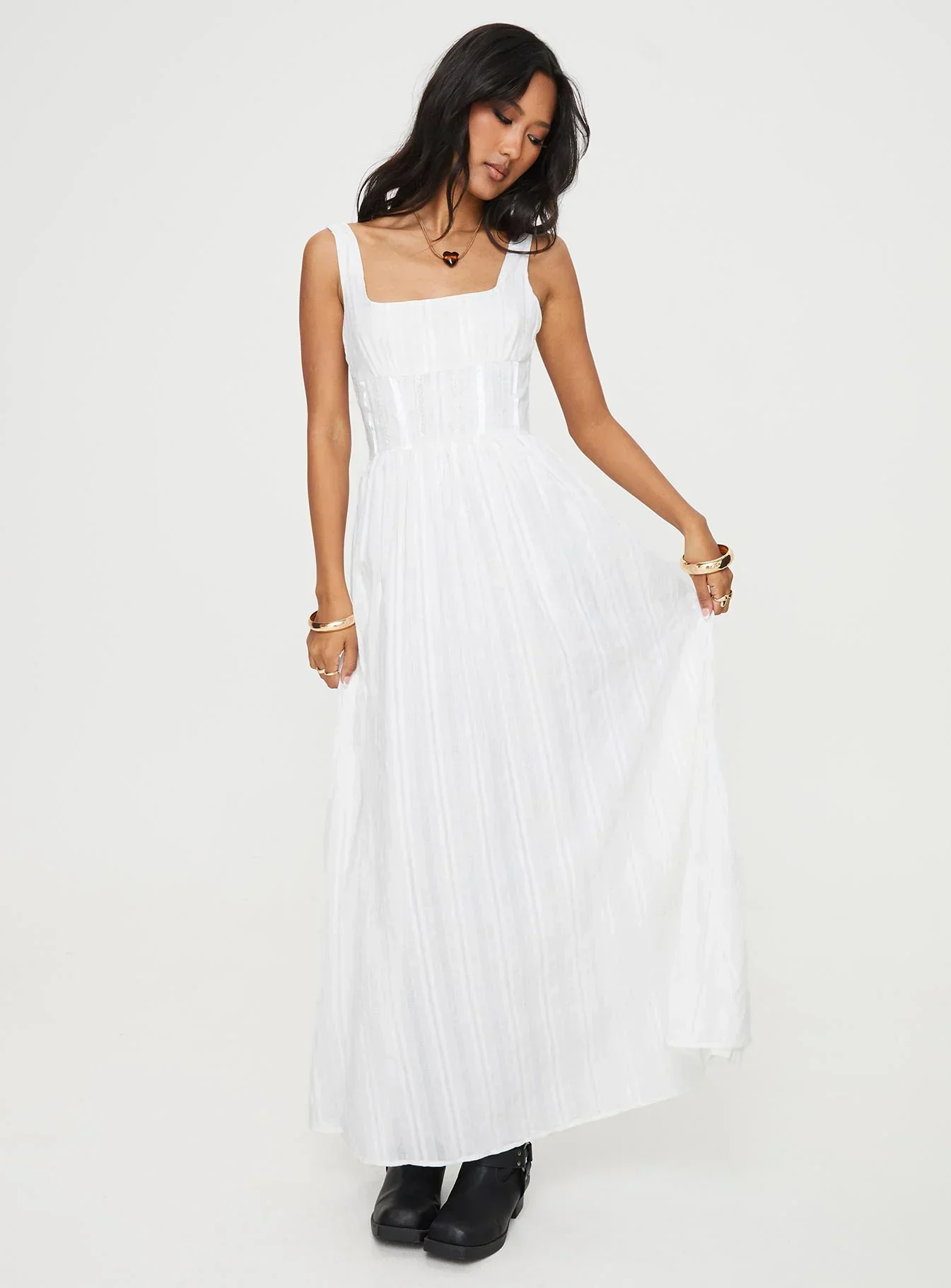 Lorinda Maxi Dress White