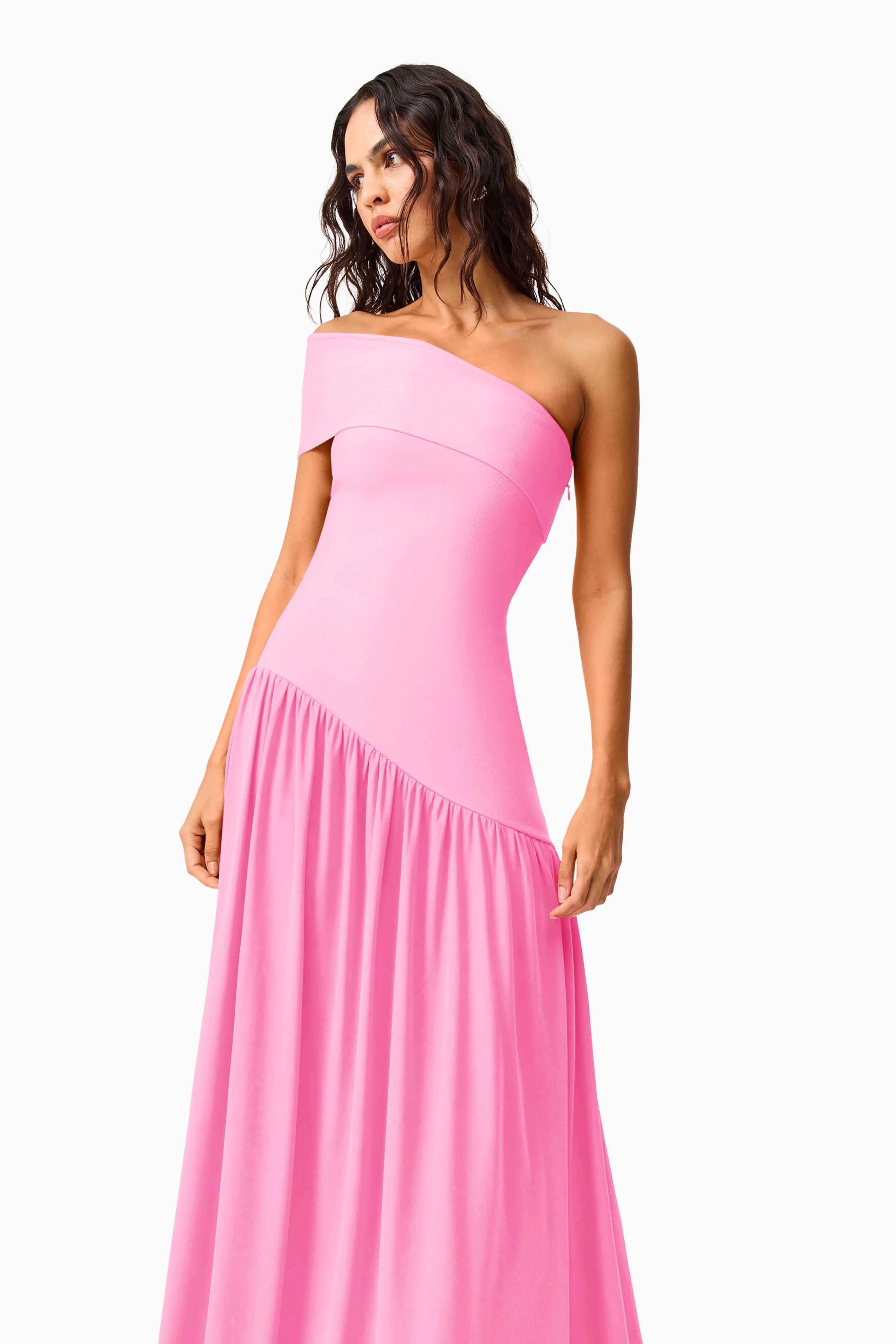Jesselle Off The Shoulder Gown in Pink