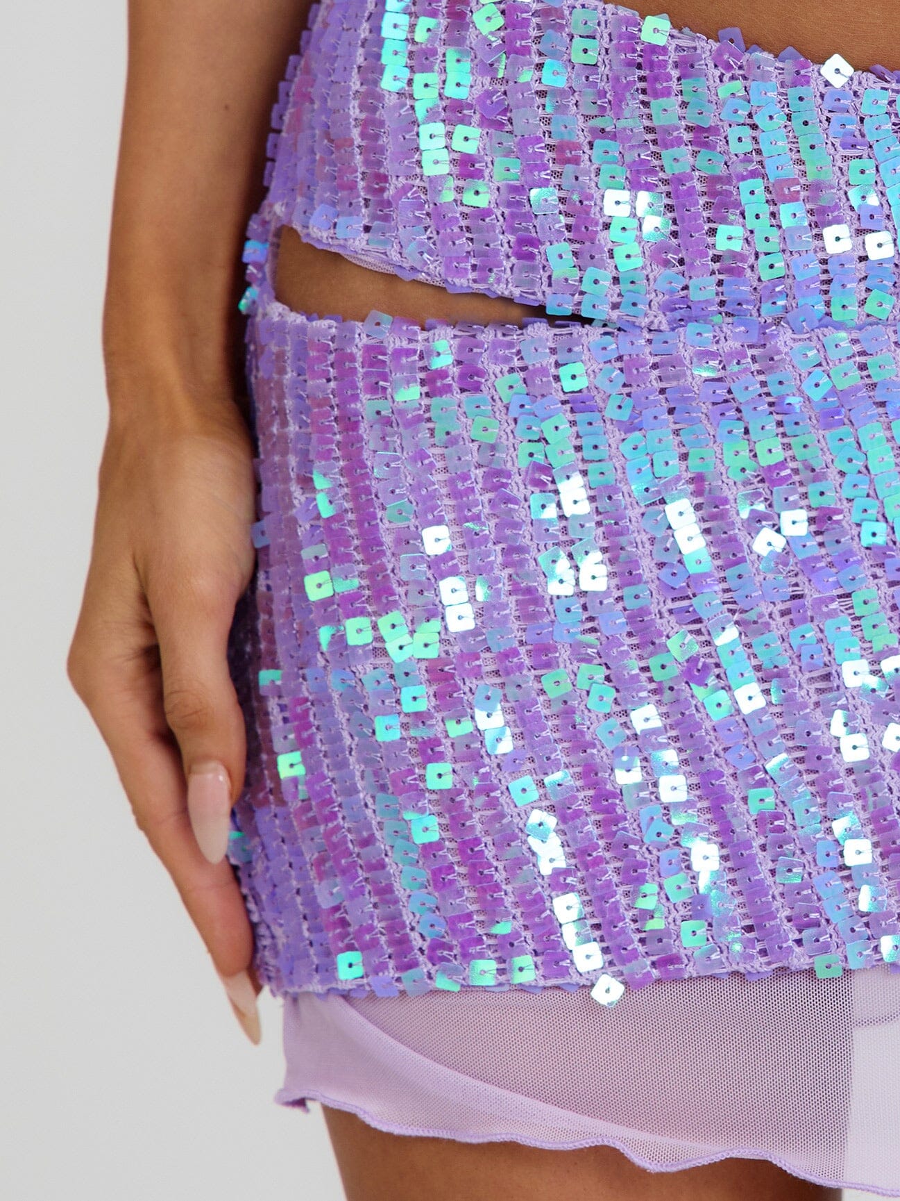 BRYN MINI SKIRT PURPLE