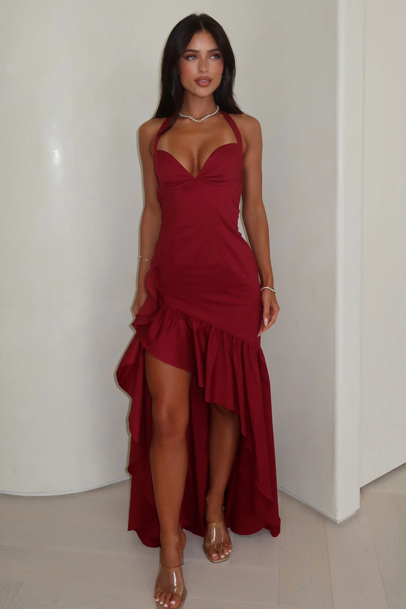 Neva Maxi Dress - Red - luluinthesky