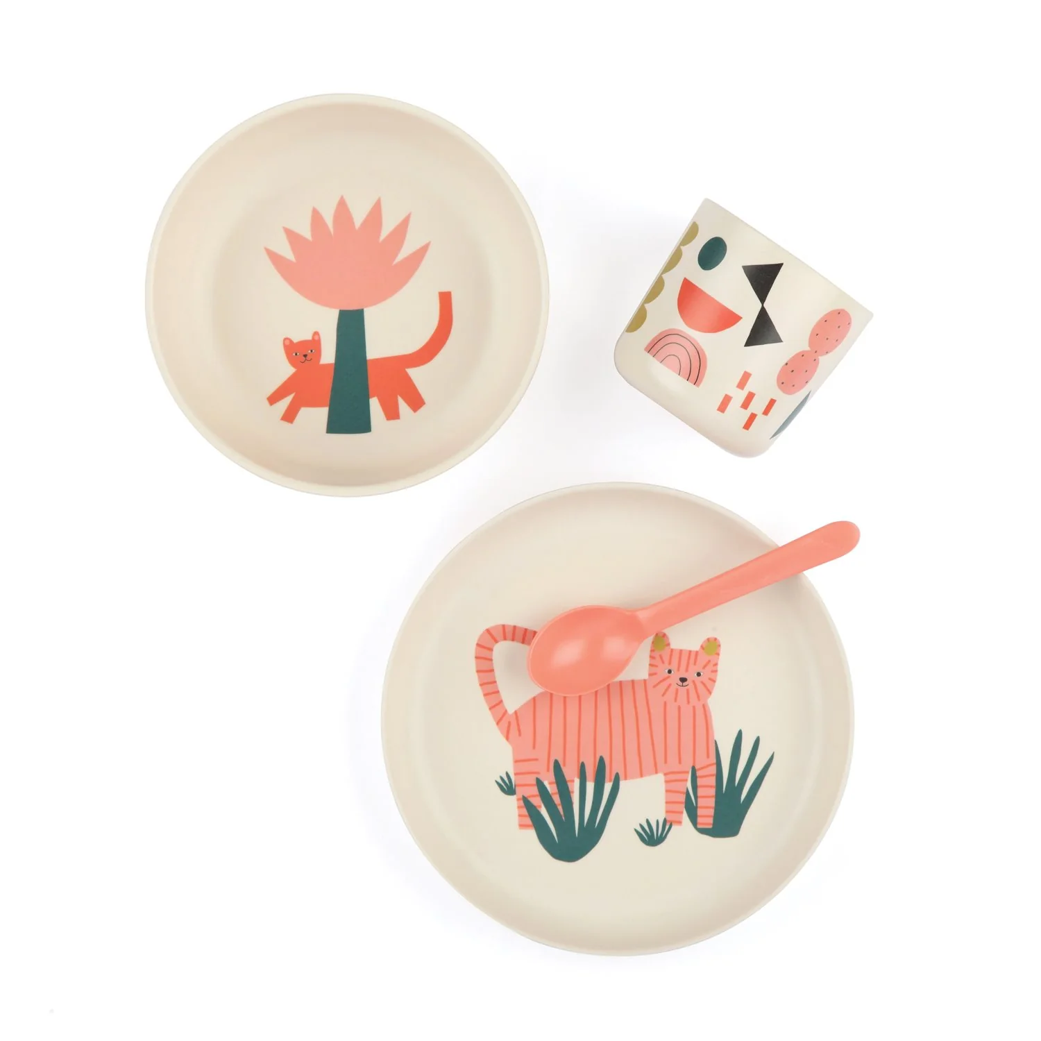 Vogeelle Illustrated Bamboo Kid Set - Tiger