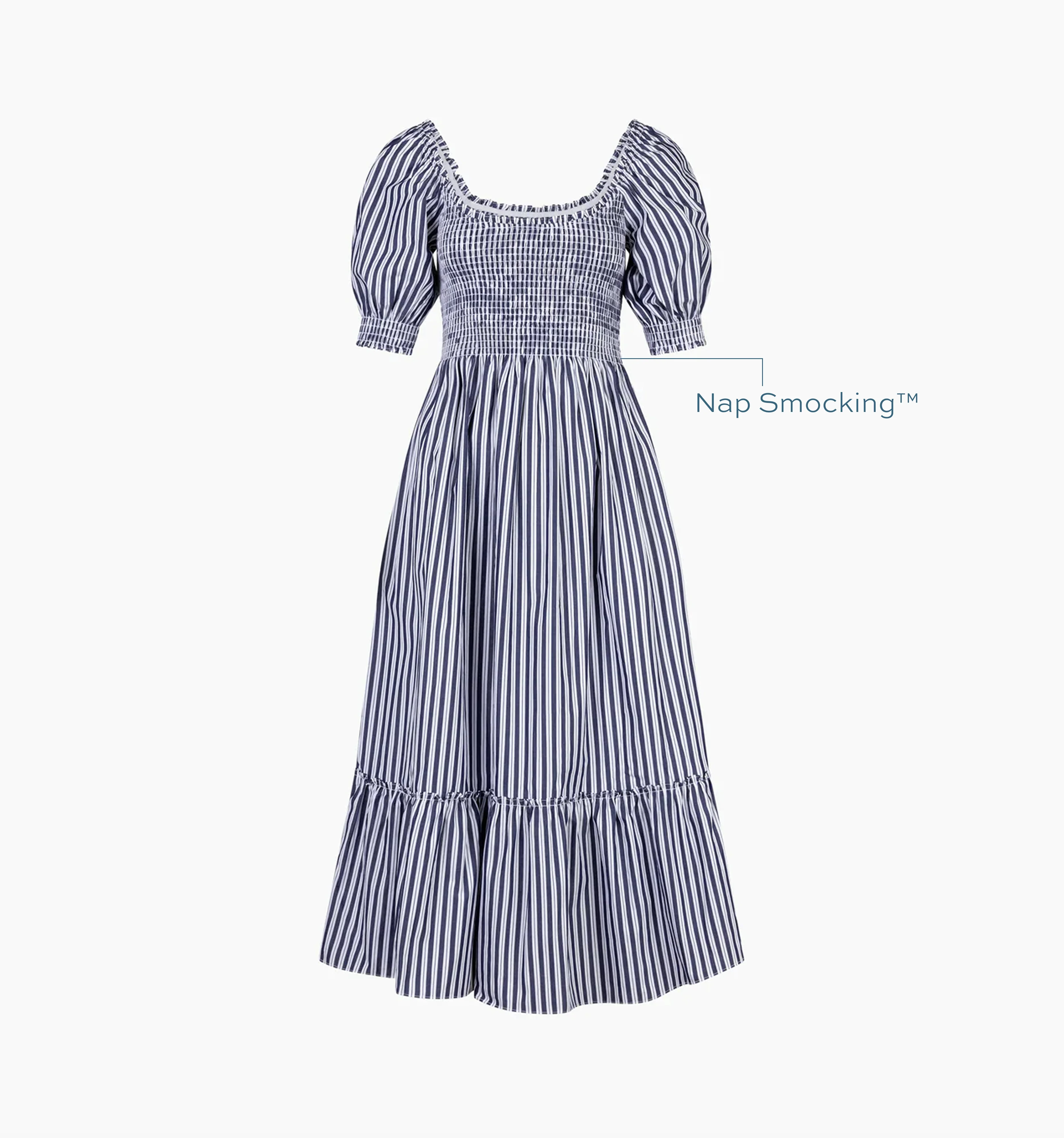 The Louisa Nap Dress - Navy Stripe