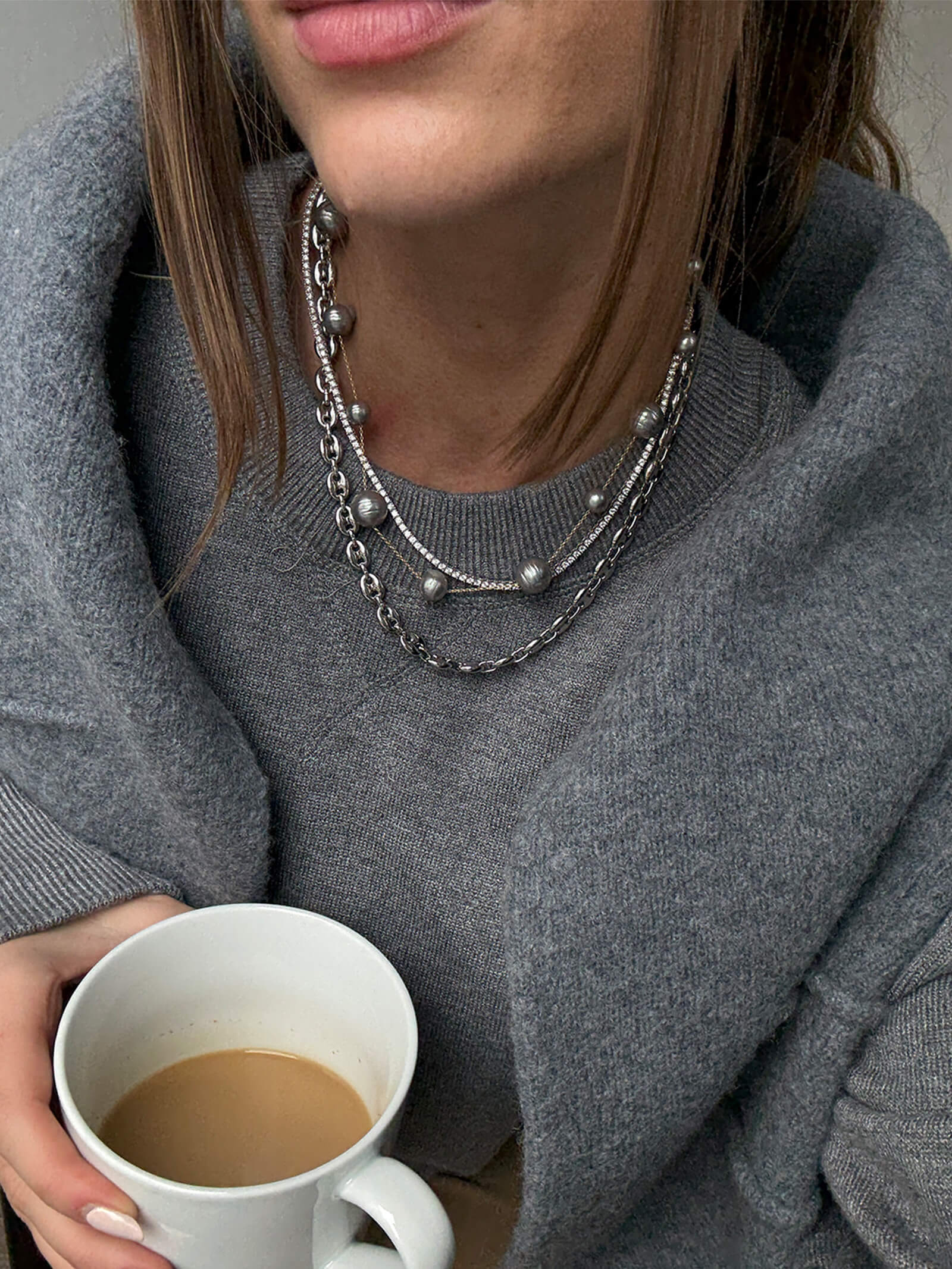 Blair Necklace - Tahitian Pearl Collar