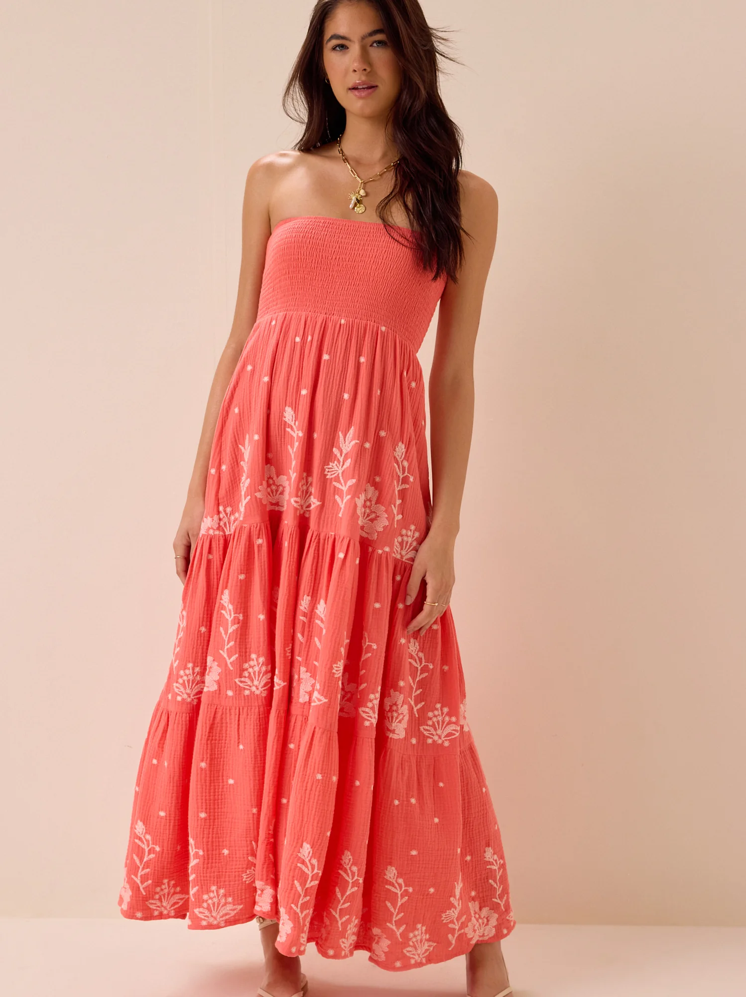 Melanie Strapless Maxi Dress