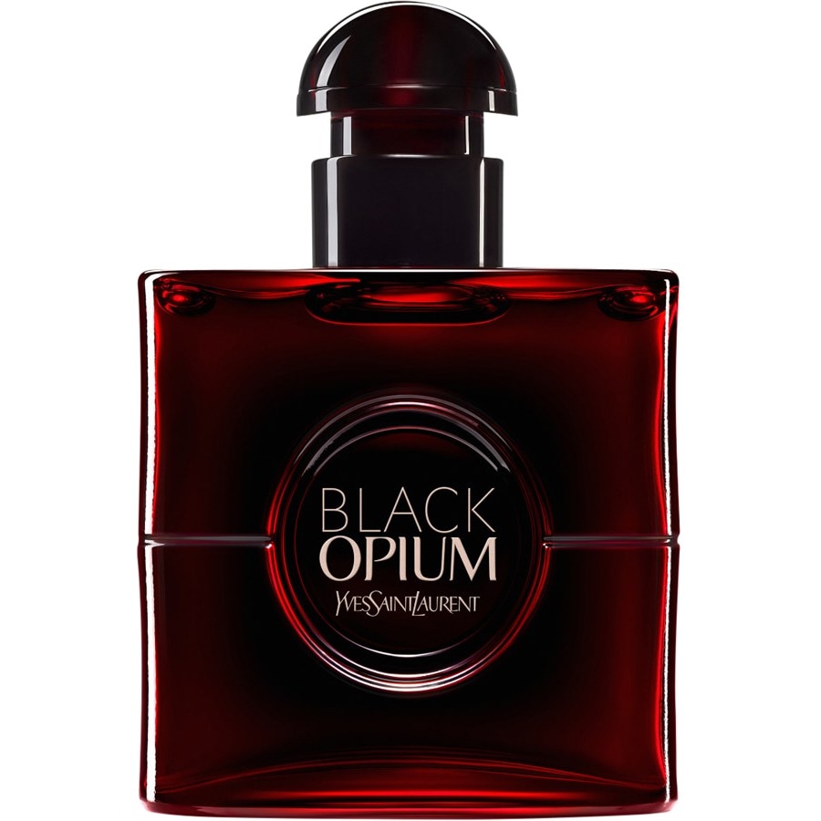 Yves Saint Laurent Black Opium Eau de Parfum Spray Over Red