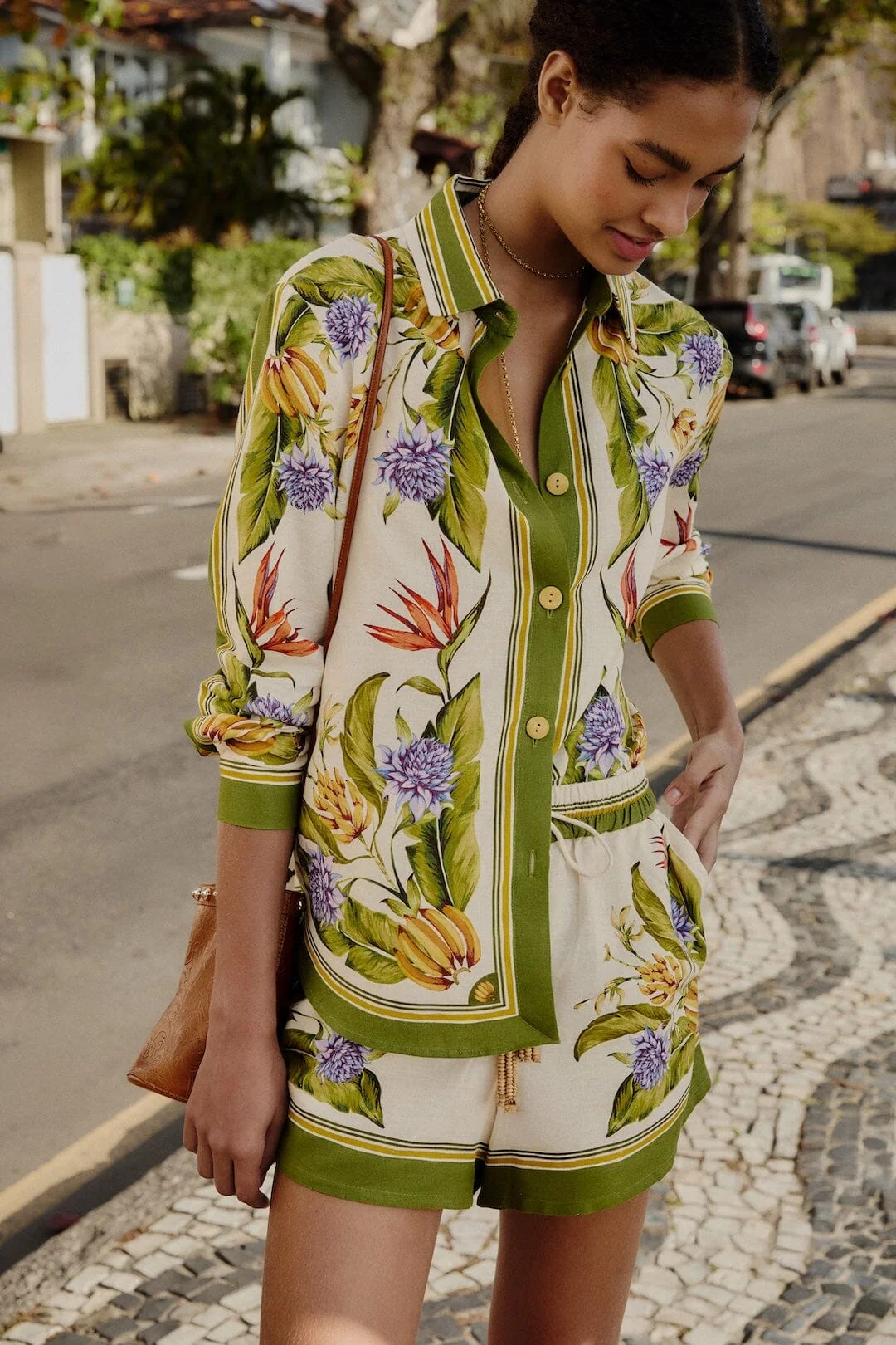 Sand Tropical Scarf Shorts