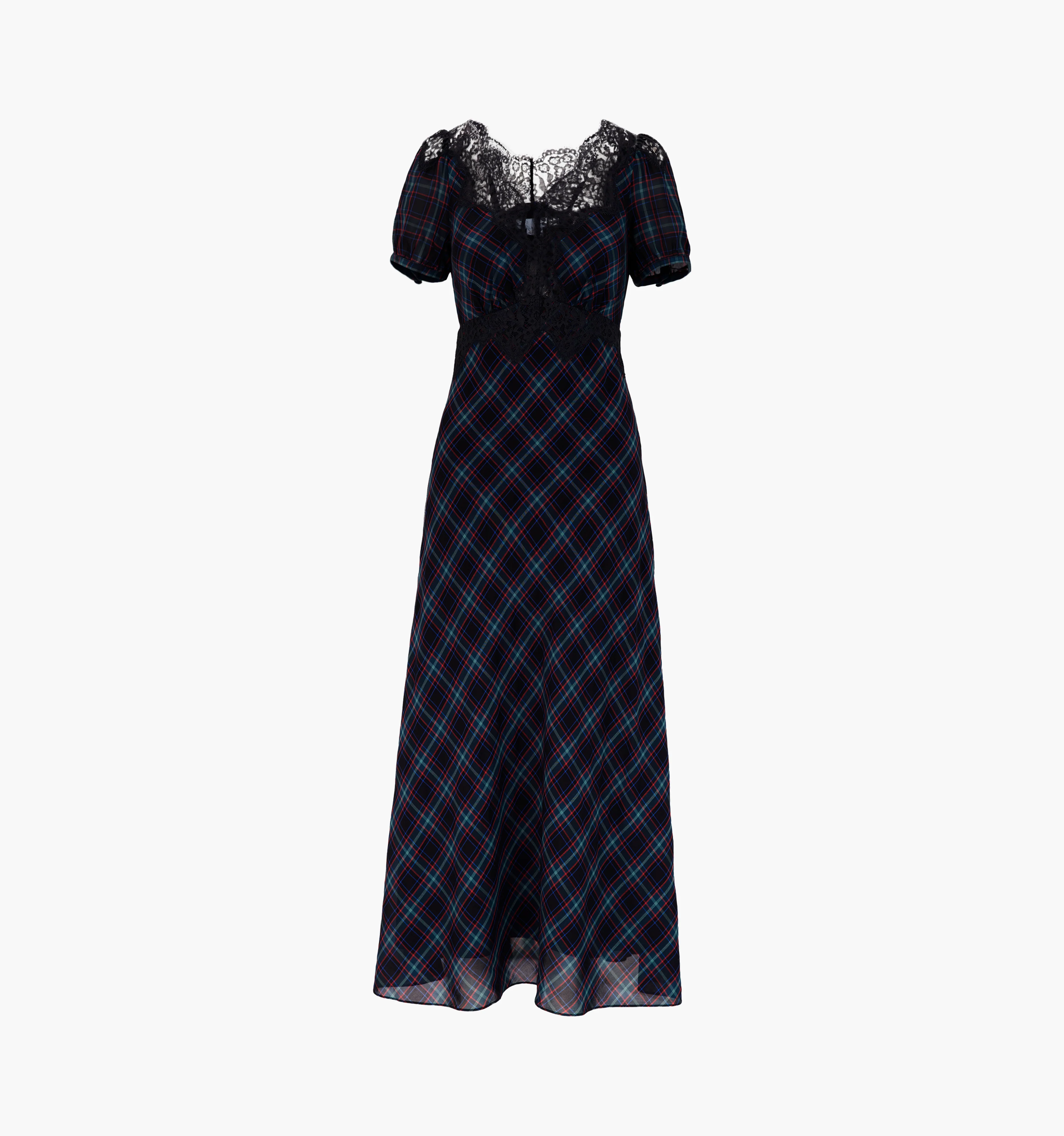The Oakley Dress - Jewel Tartan