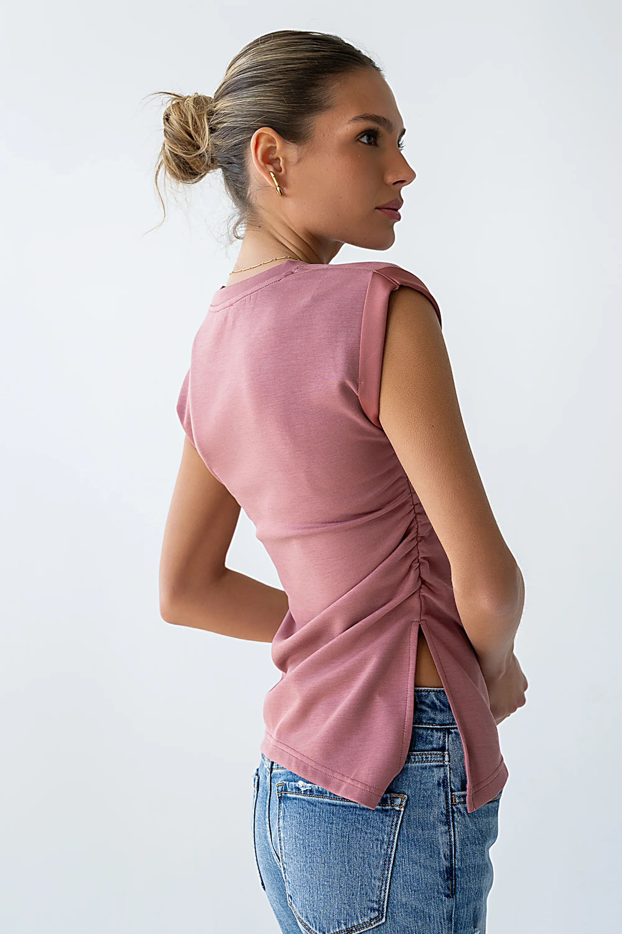Johny Asymmetrical Top in Marsala