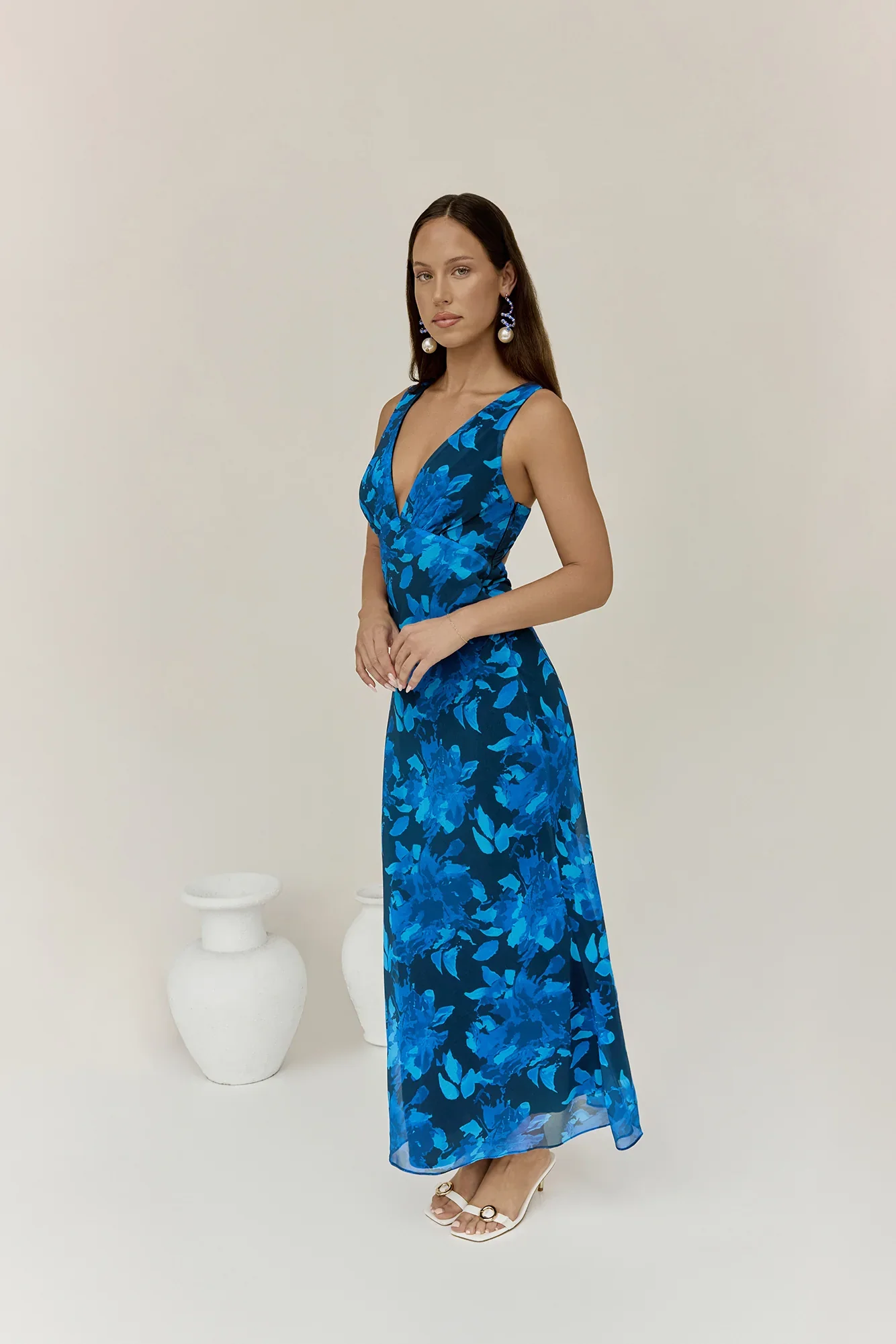 Just Landed Looks Maxi Dress Blue