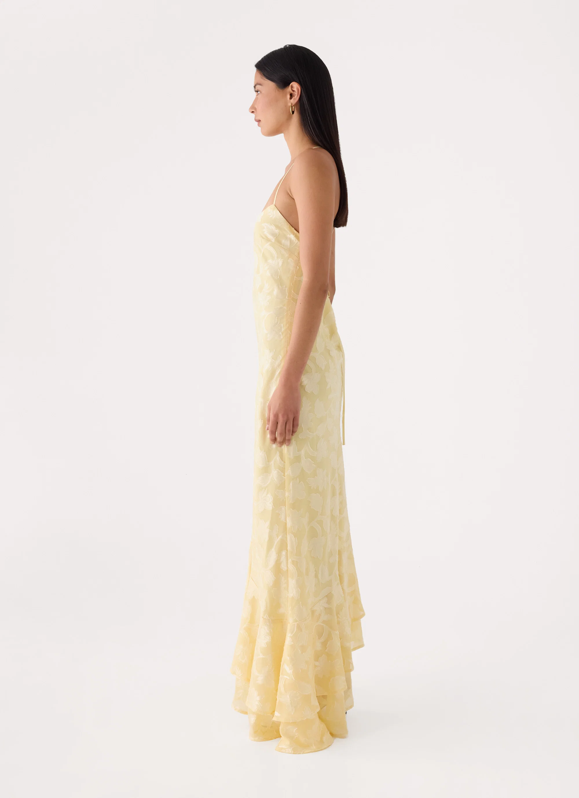 Take A Photo Midi Dress - Yellow - FASHION NOB
