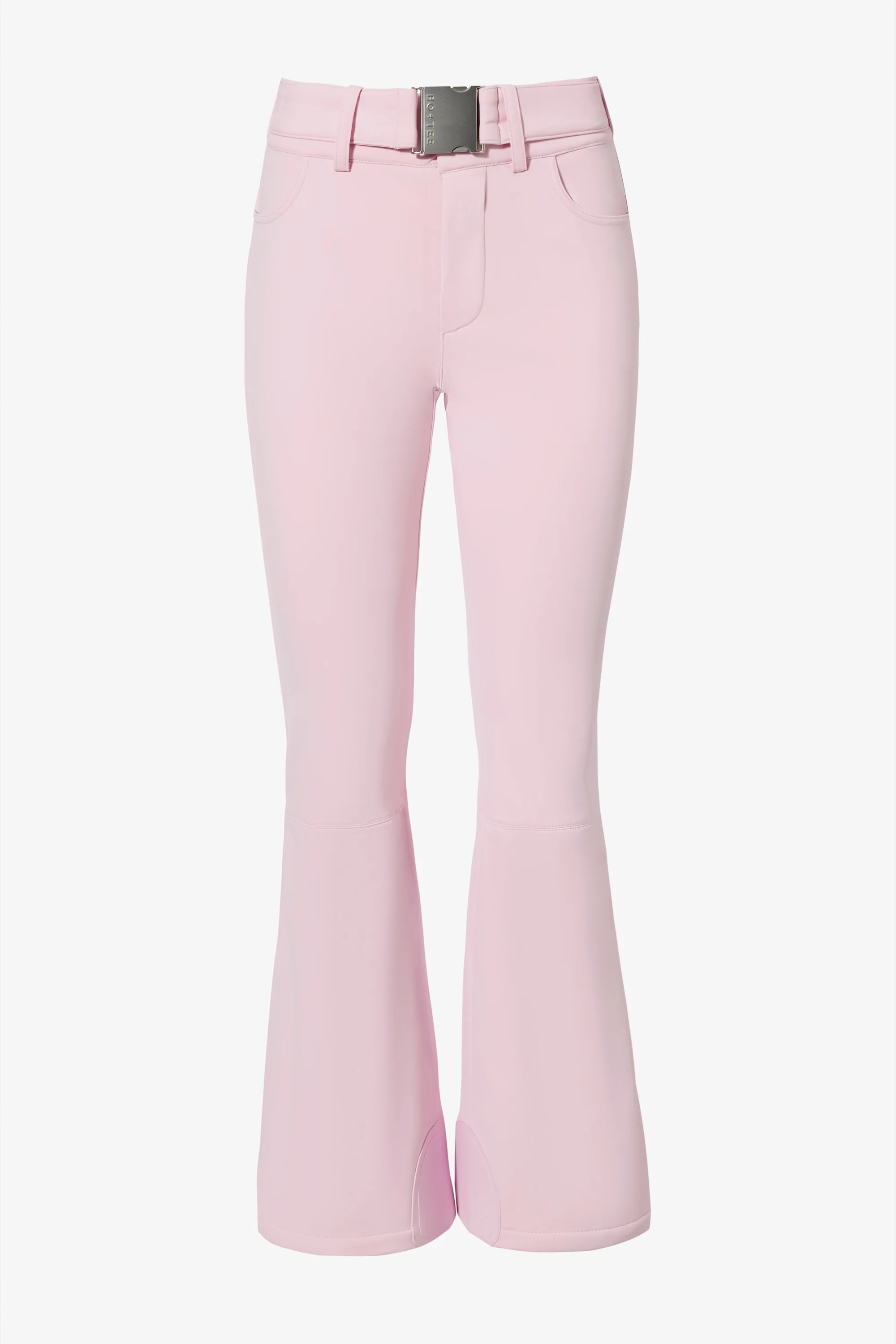 Waterproof Belted Ski Salopettes in Powder Pink