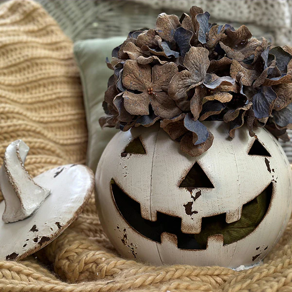 Huge Chippy Metal Jack O Lanterns, Set of Three