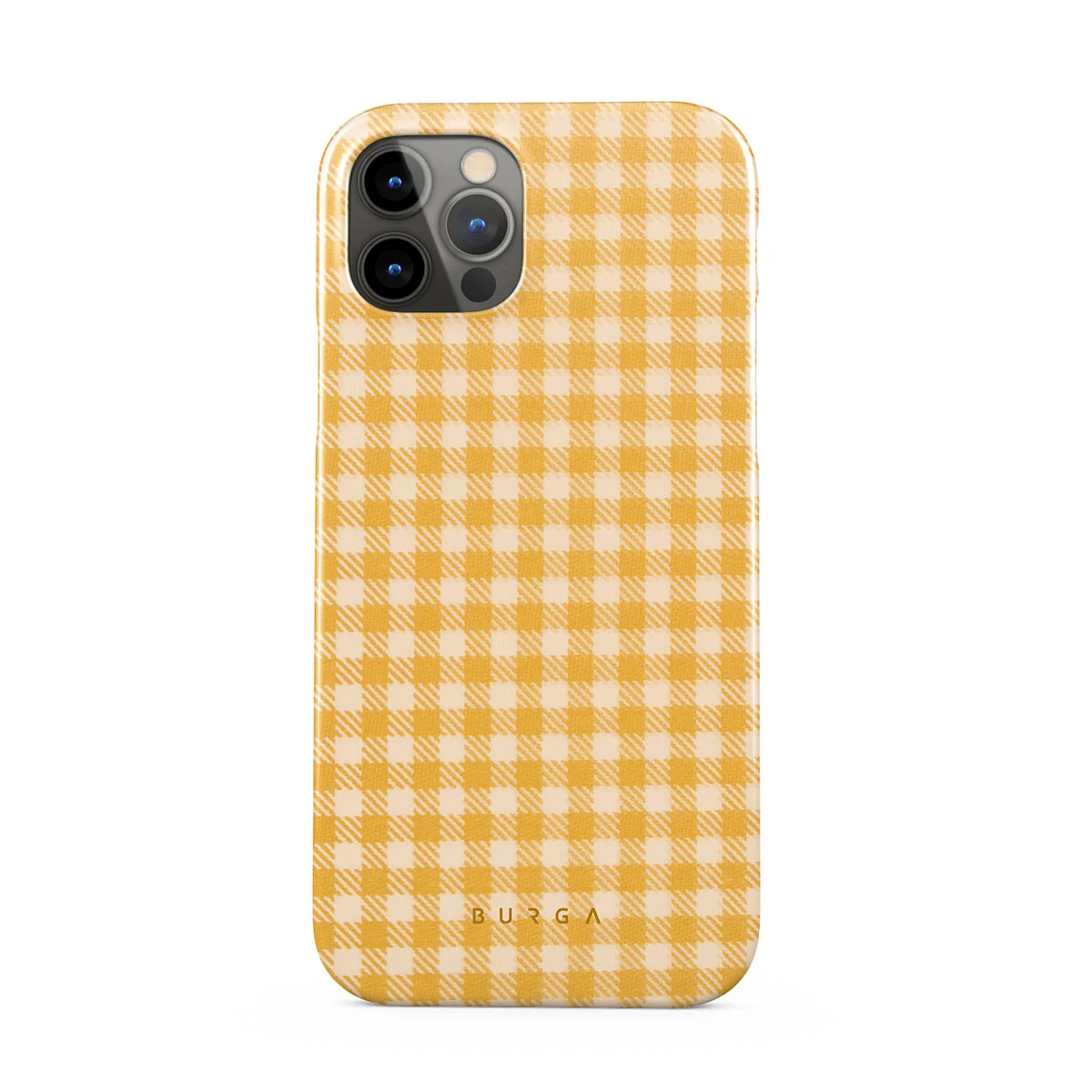 Tuscan Sun - Yellow Plaid iPhone 12 Pro Max ケース