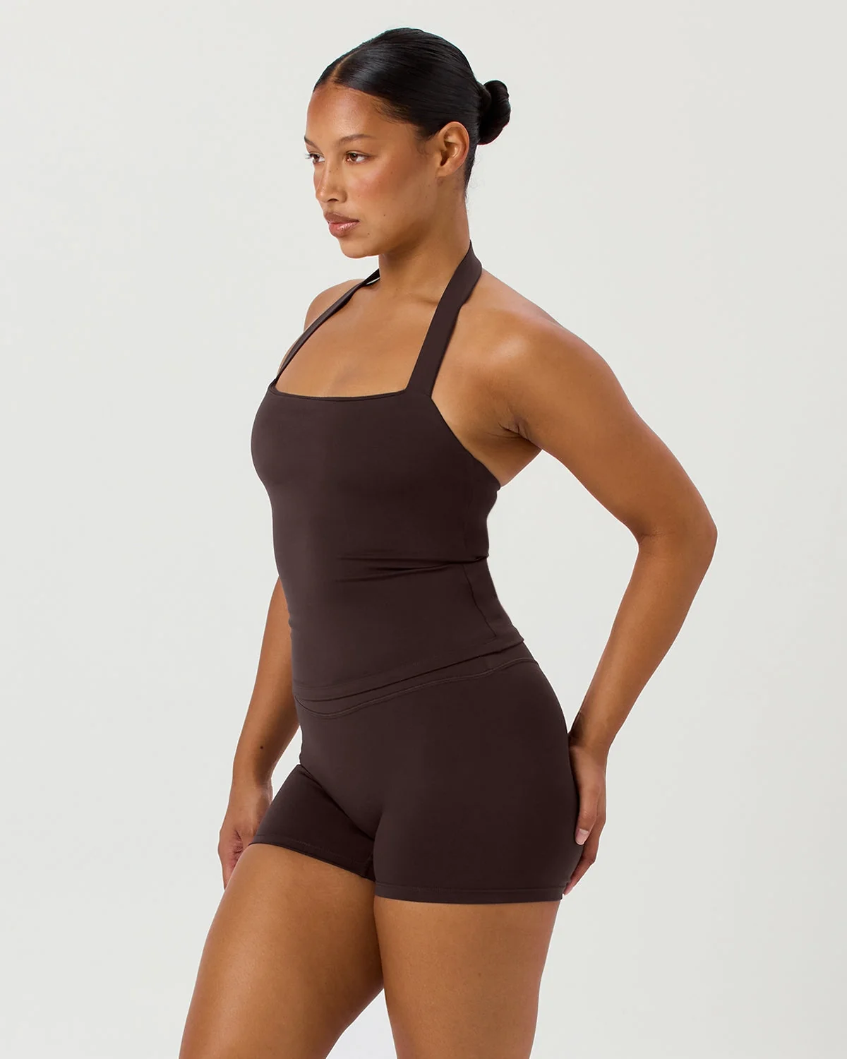 Serenity Halle Halter Tank | Espresso