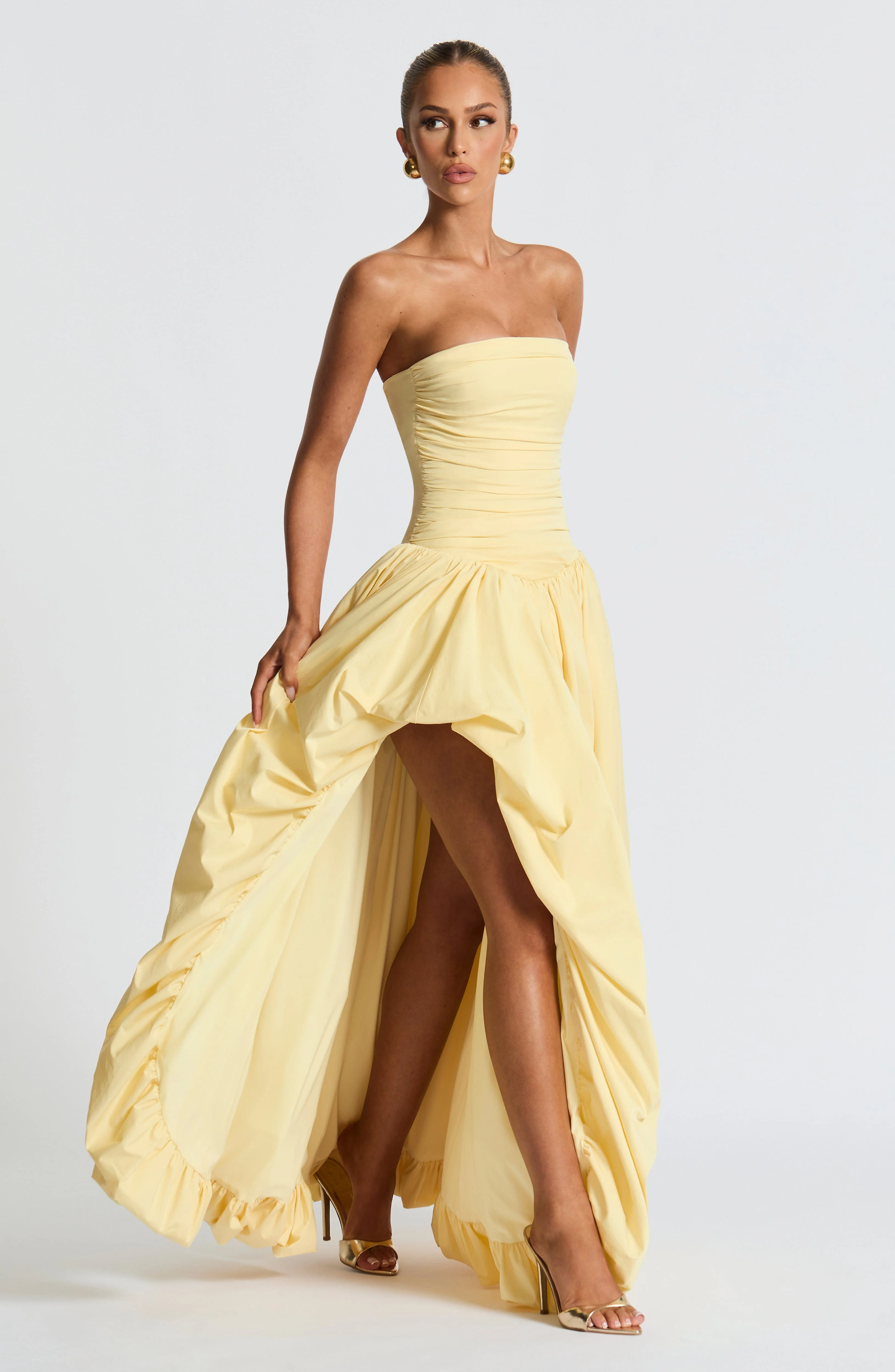 Jillian Maxi Dress - Lemon
