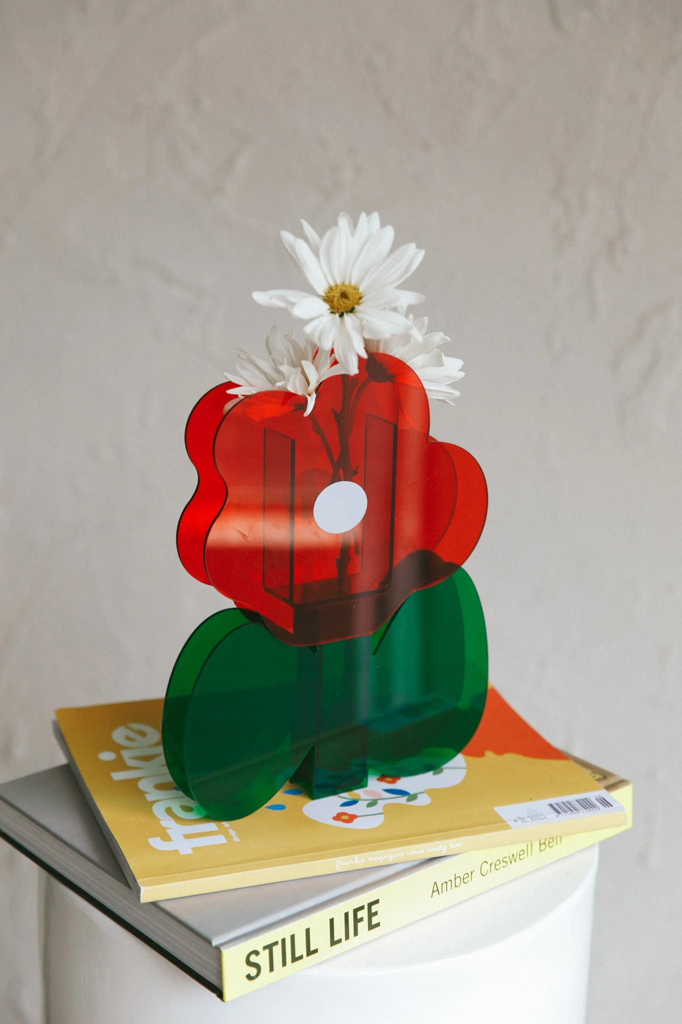 Zephyr Eco-friendly Acrylic Vase Red