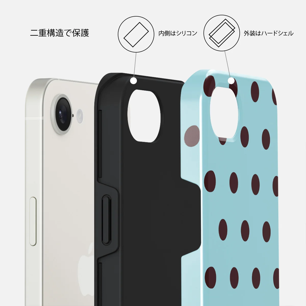 Aqua Mocha - iPhone 16e ケース