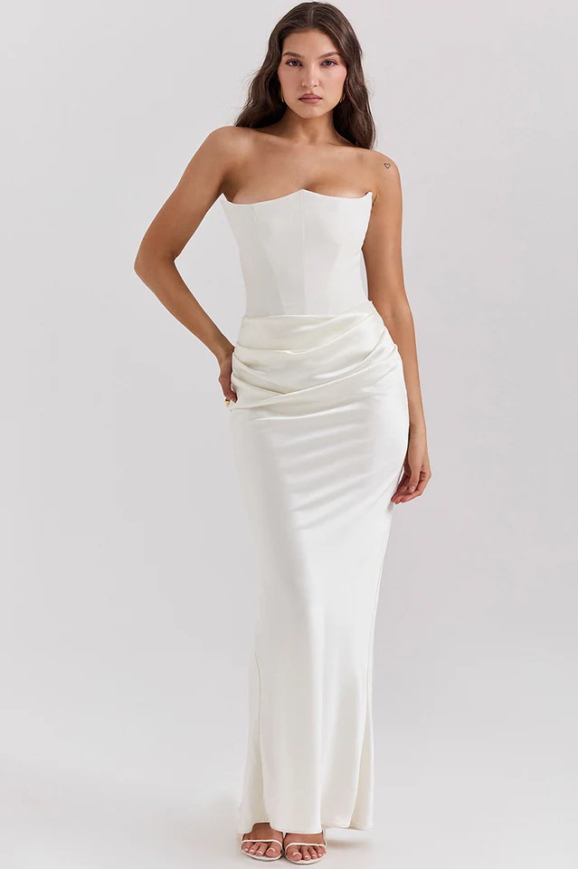 Persephone Off Shoulder Bustier Dress