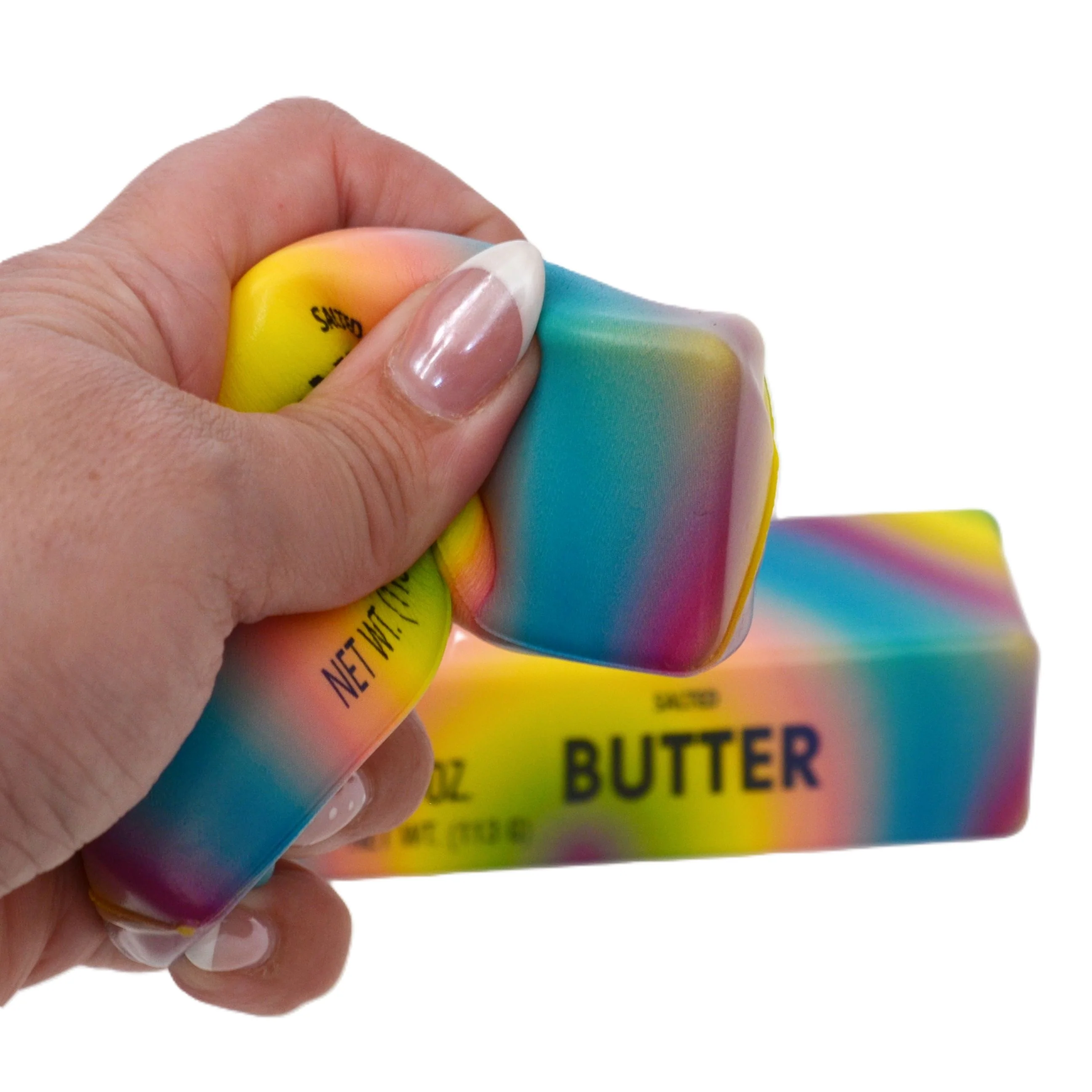 Rainbow Butter Foam Slow-Rise Squishy 5.5