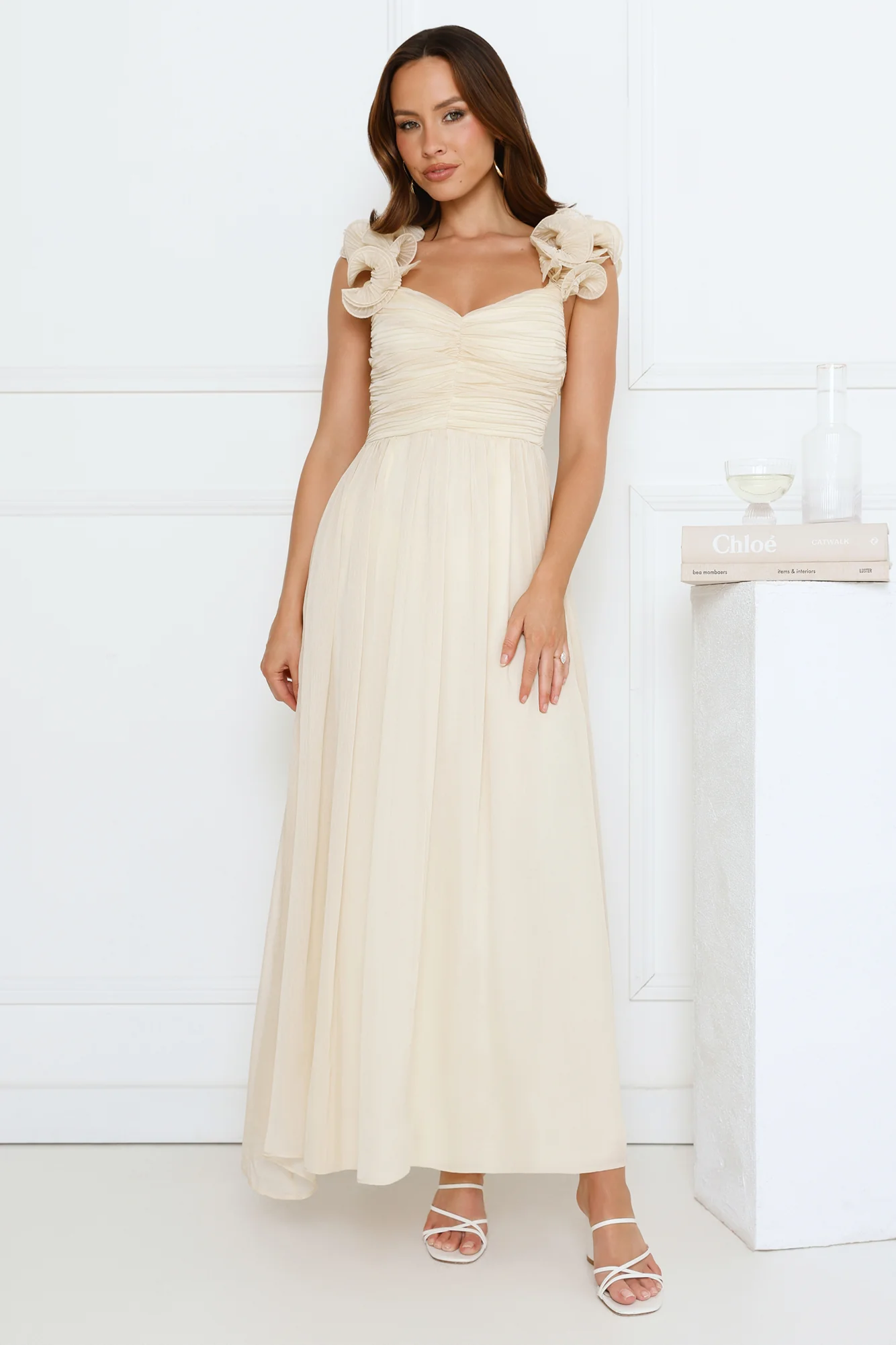 Dusk Pop Maxi Dress Yellow