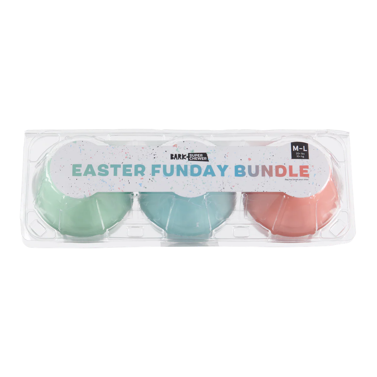 Easter Funday Bundle Super Chewer Durable Multi-Part Dog Toy