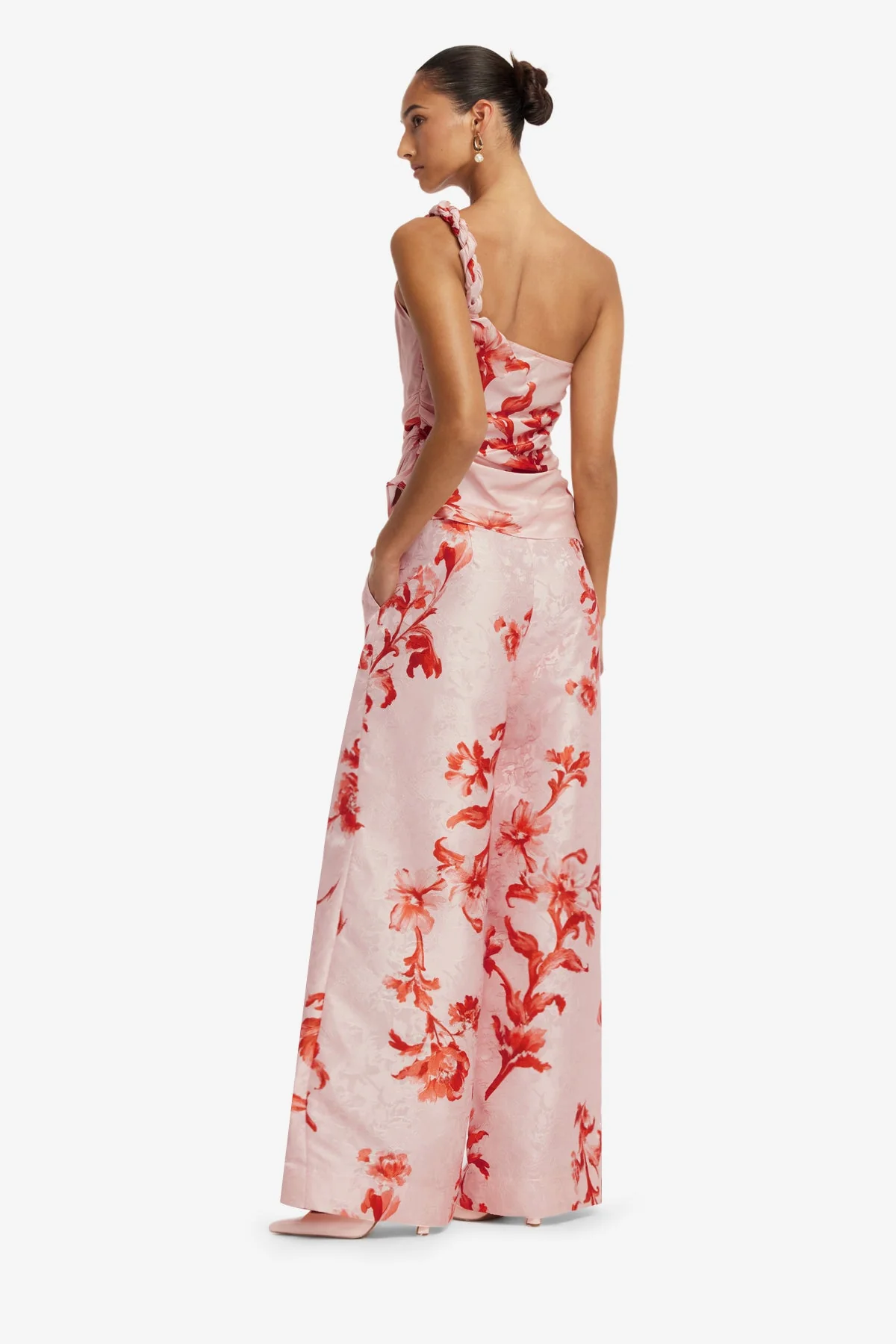 Sylvana One Shoulder Top - Magnolia Print