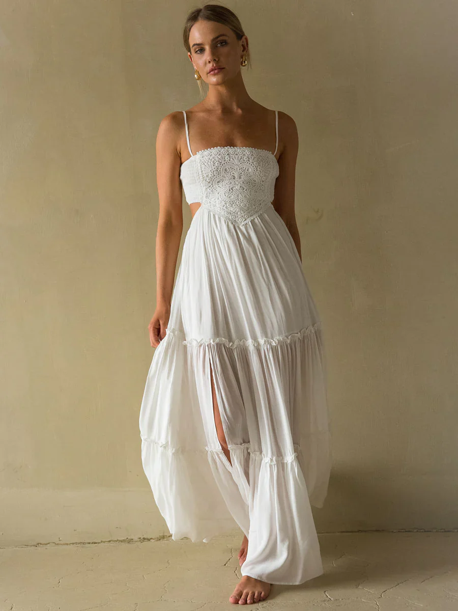 Aylani Lace Cutout Maxi Dress