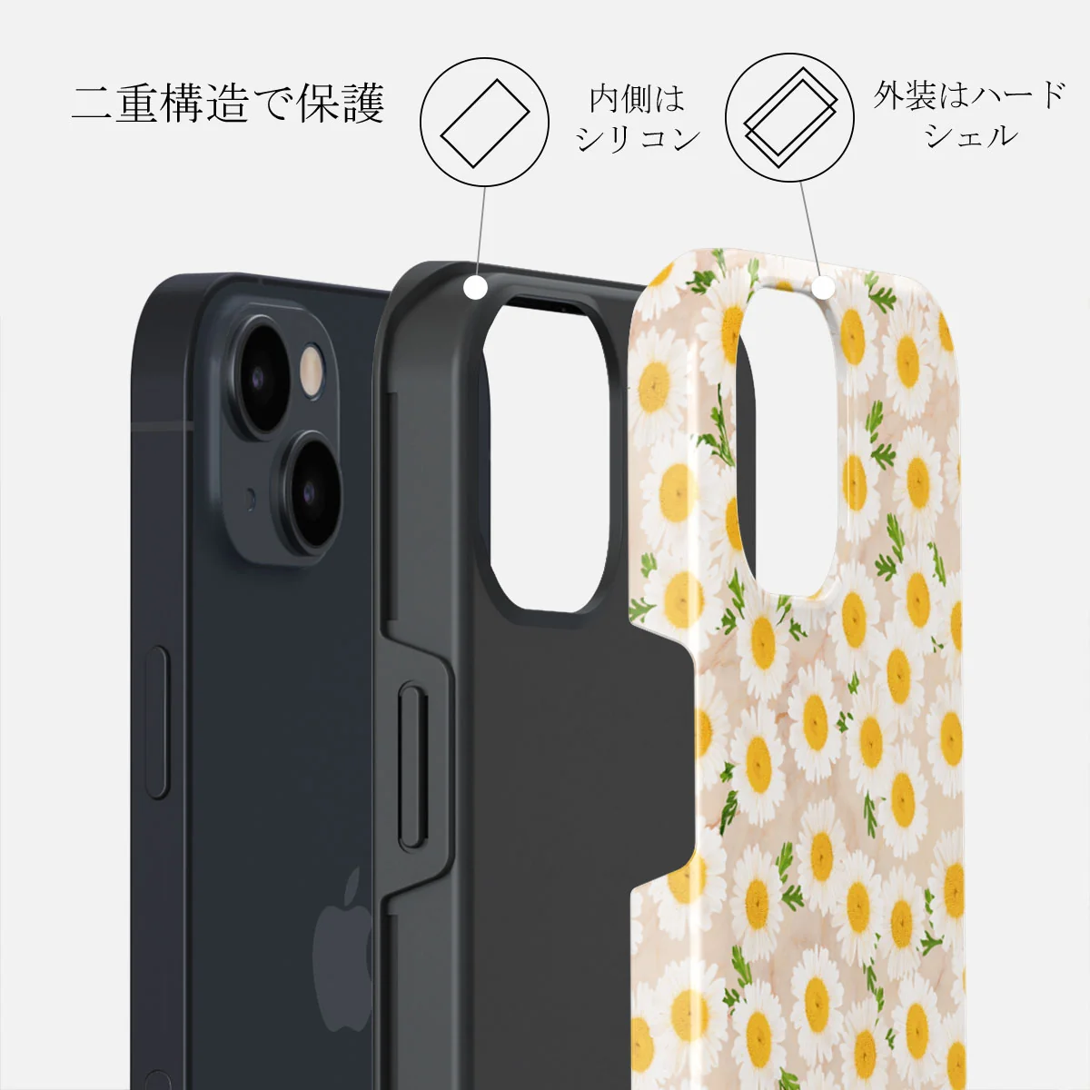 Pure Bliss - Daisy iPhone 13 Mini ケース