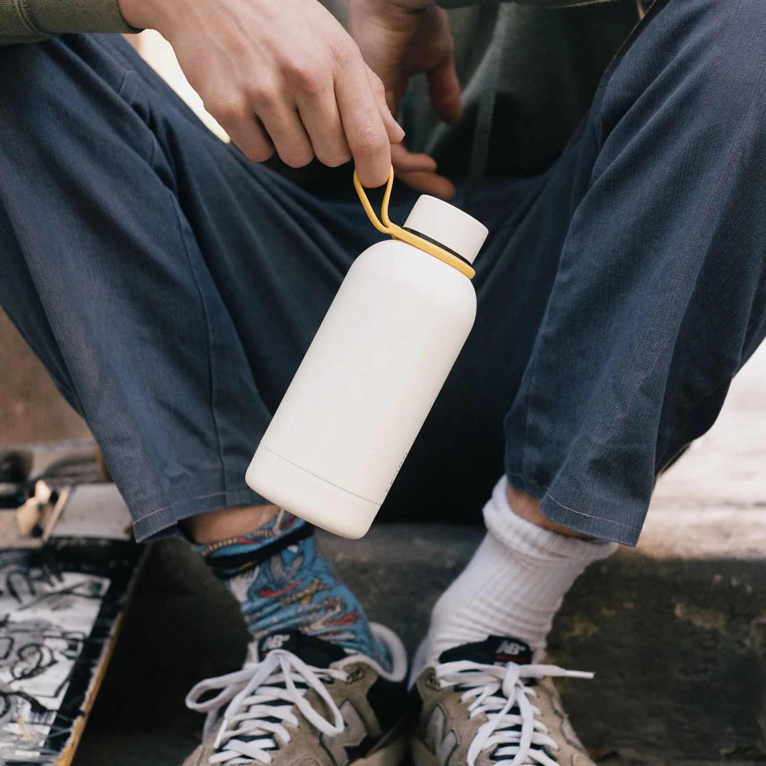 Vogeelle Insulated Reusable Bottle 12 oz - Ivory