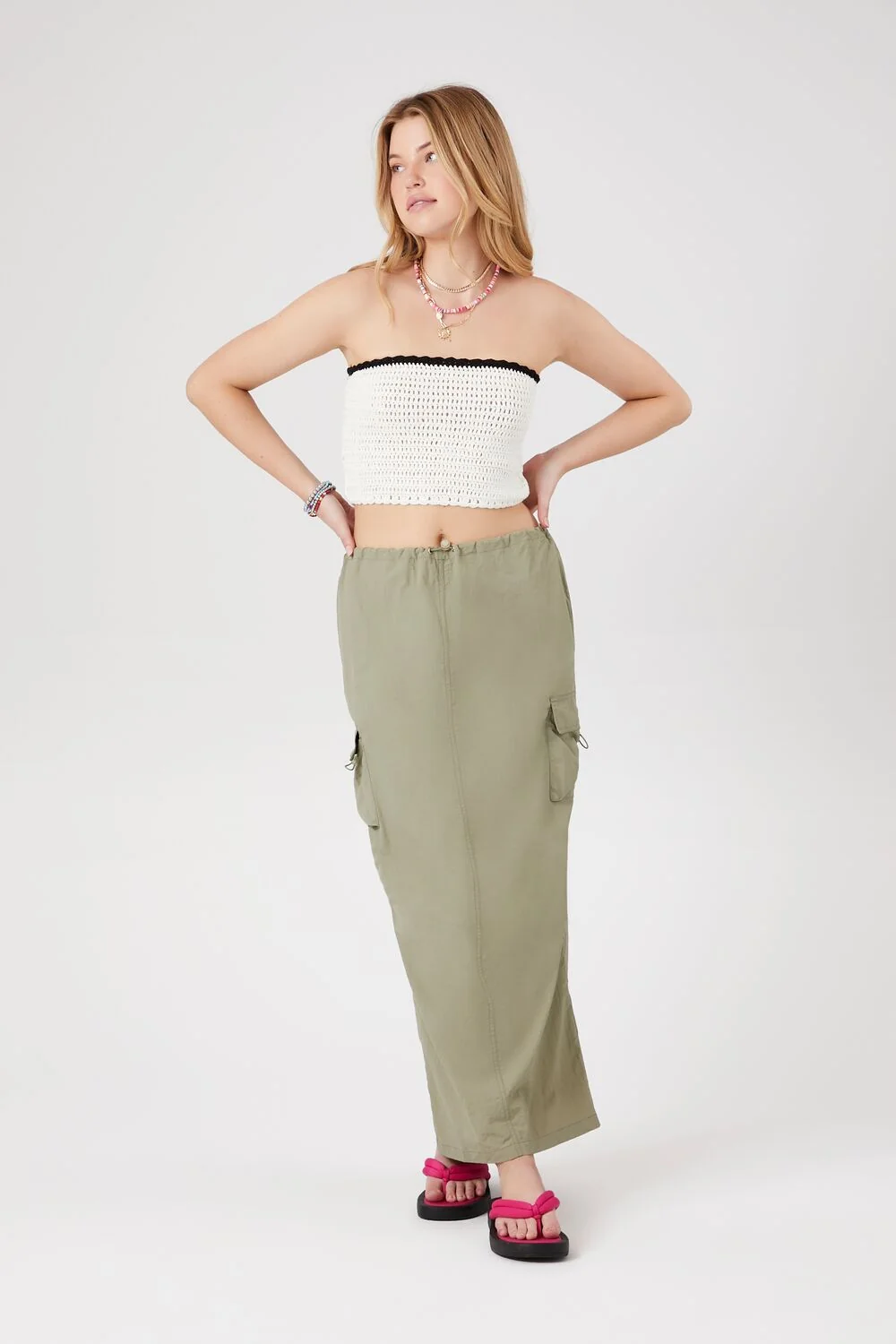 Sweater-Knit Cropped Tube Top